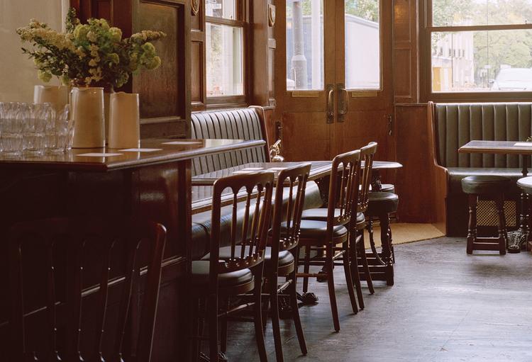 Downstairs at The Marksman, a converted East End boozer