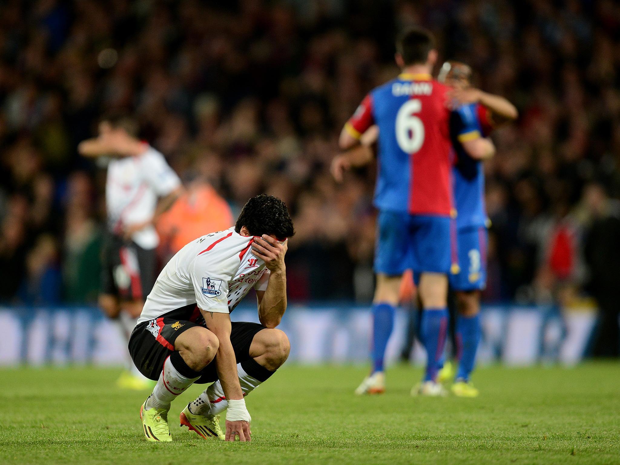5 May 2014: Following their 2-0 defeat to an obstinate Chelsea side managed by Jose Mourinho the previous weekend, Liverpool’s title challenge well and truly came off the rails at Selhurst Park. 3-0 up going into the final 15 minutes, they somehow managed to throw away their lead, with strikes from Damien Delaney and a Dwight Gayle double scuppering the Reds’ chances of a first title in 24 years.