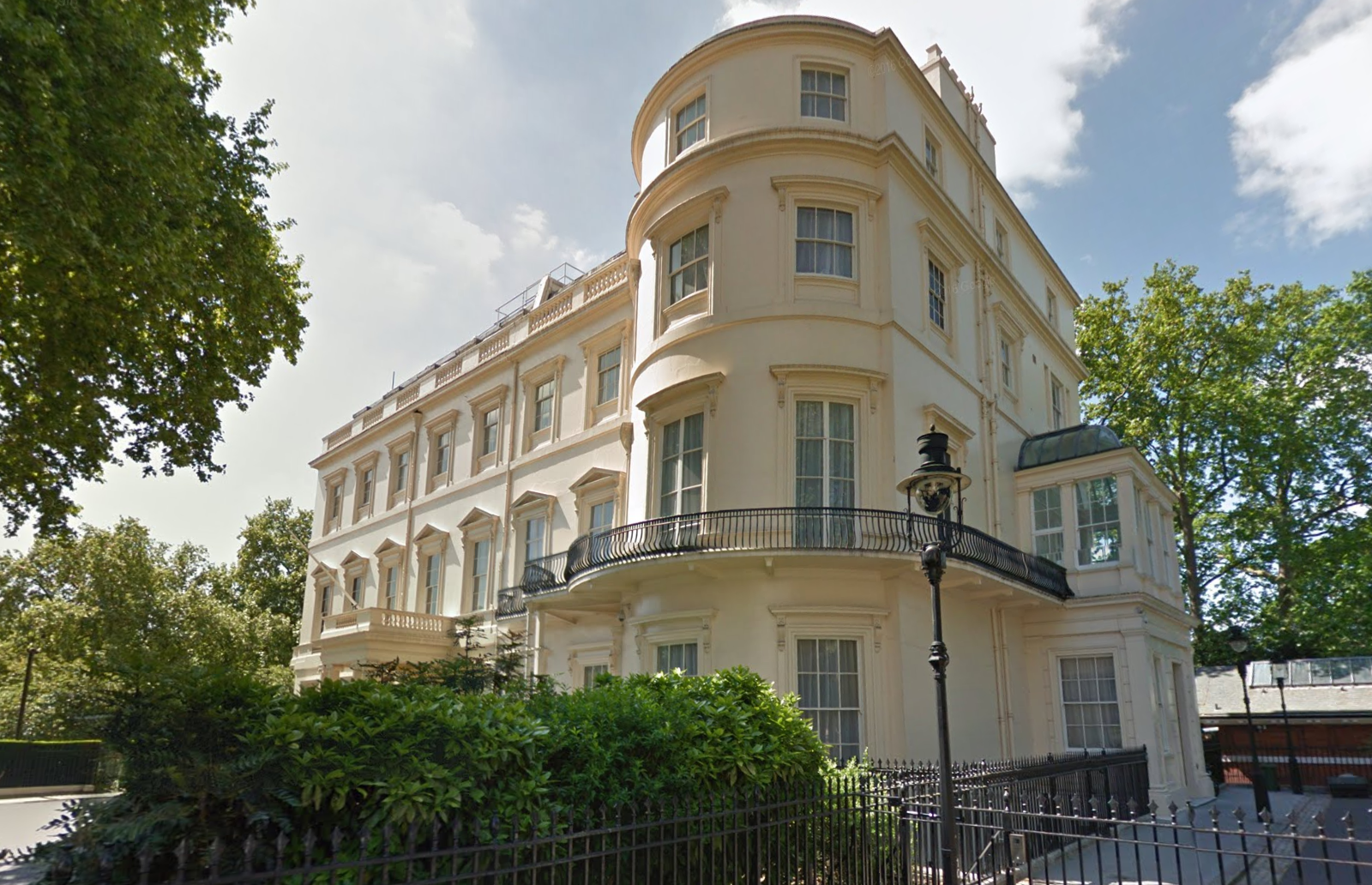 The residence was designed by architect John Nash