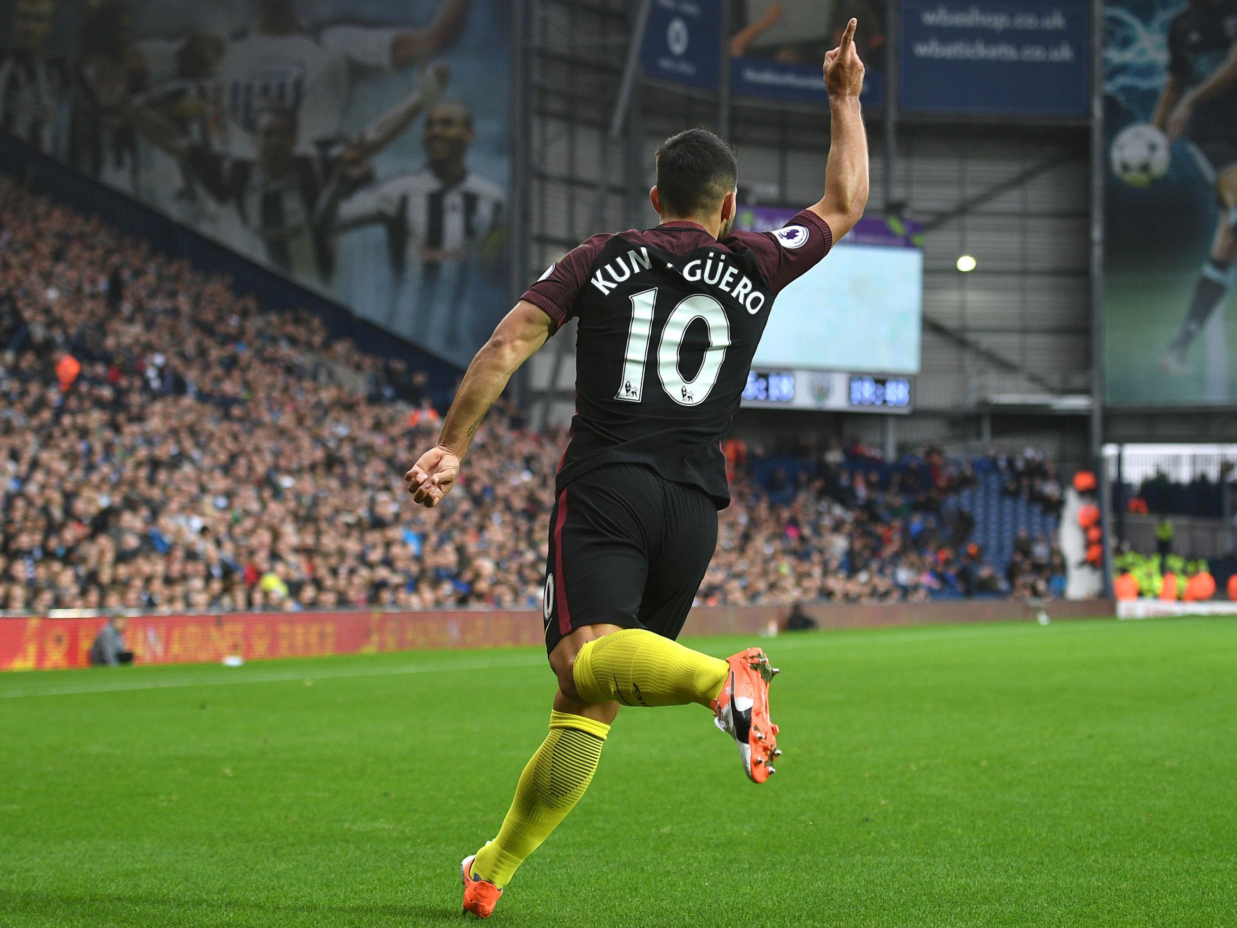 Aguero has 13 goals in all competitions already this season