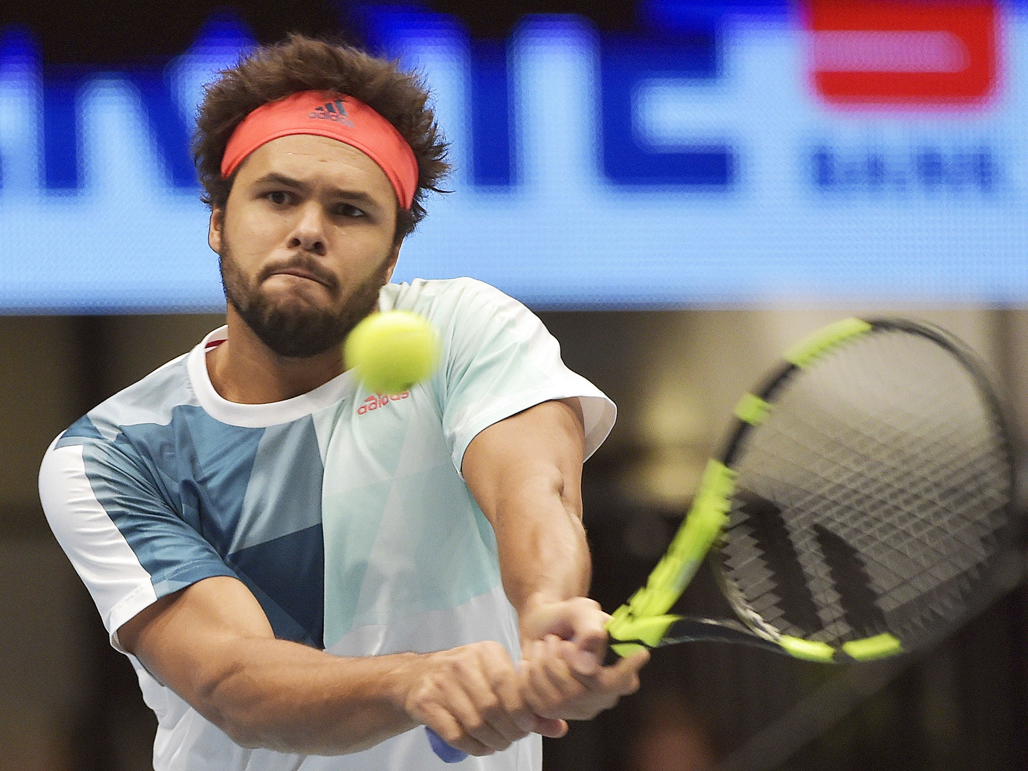 Jo-Wilfried Tsonga was beaten in straight sets