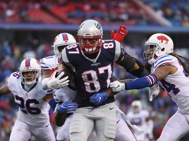 <p>Rob Gronkowski won three Super Bowls during his time with the New England Patriots </p>