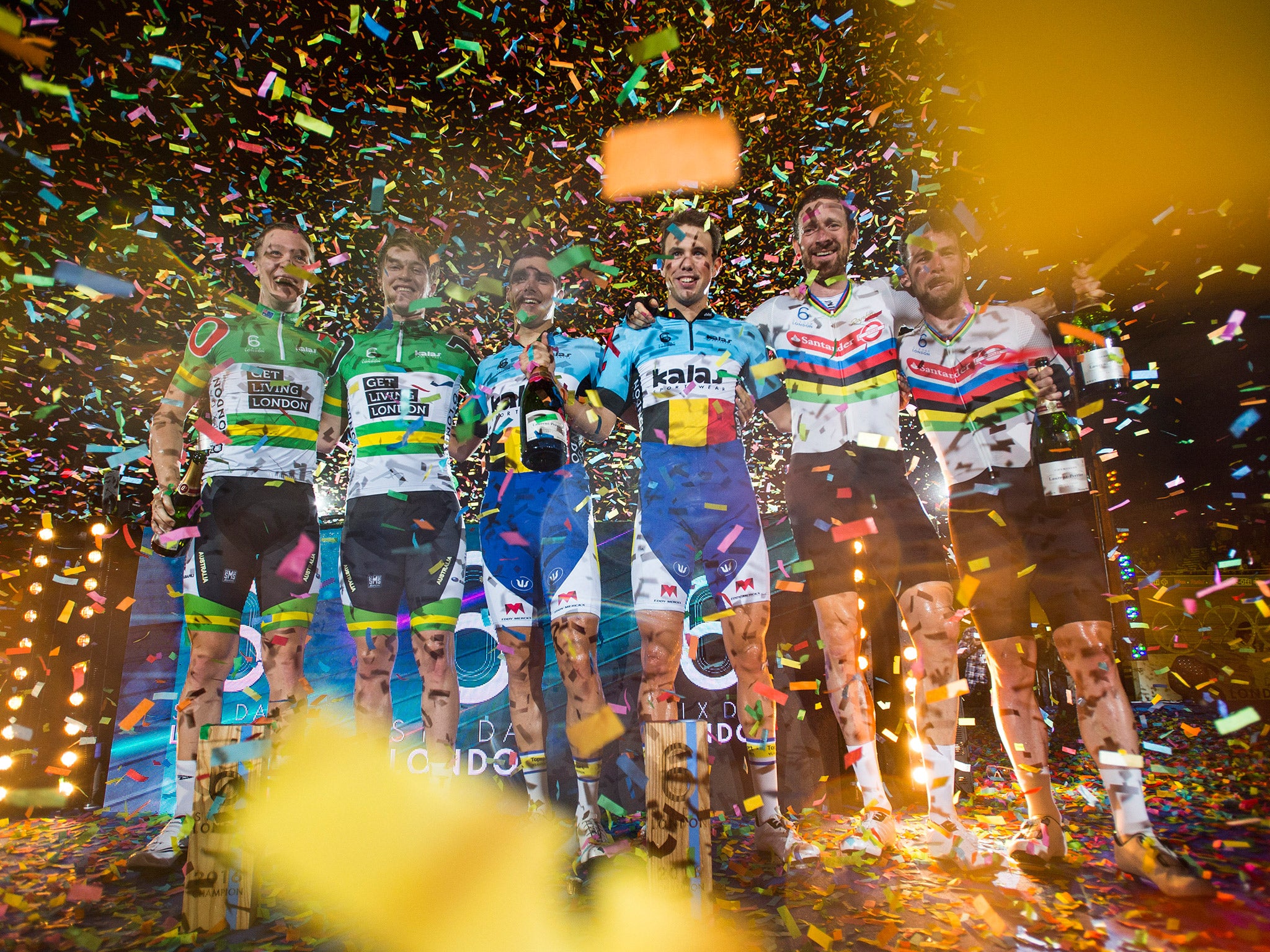 &#13;
Wiggins and Cavendish finished second in the London Six Day on Sunday &#13;