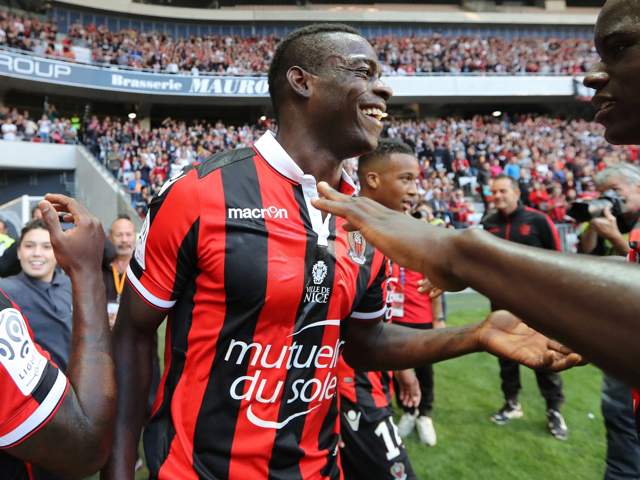 Mario Balotelli has 14 goals for Nice this season