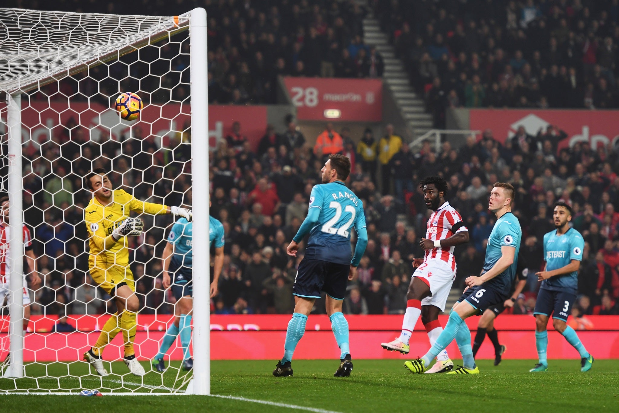 Bony completed the scoring with his second goal after another assist from Joe Allen