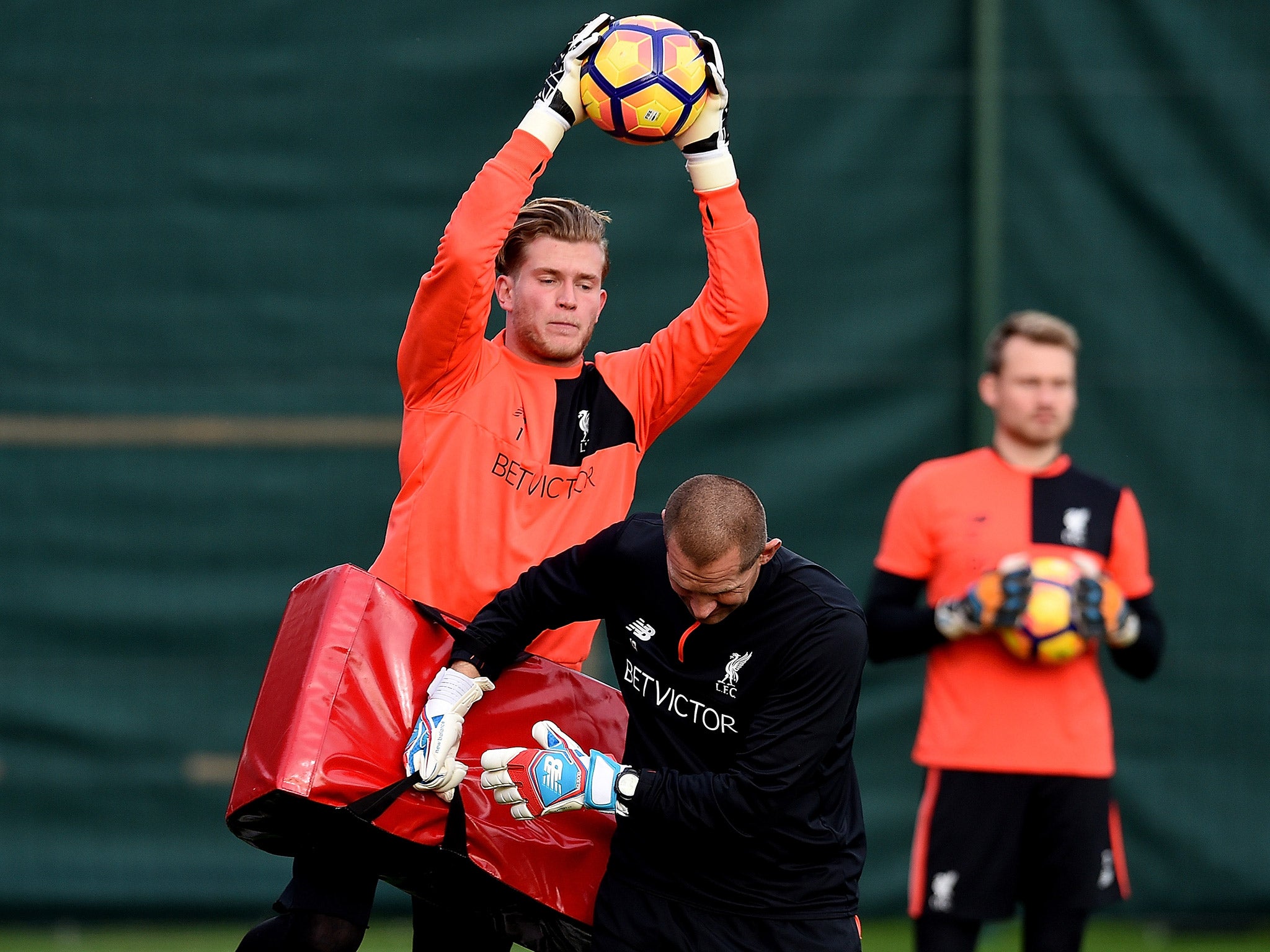 Liverpool are trying to toughen up Loris Karius by using rugby tackle pads in training