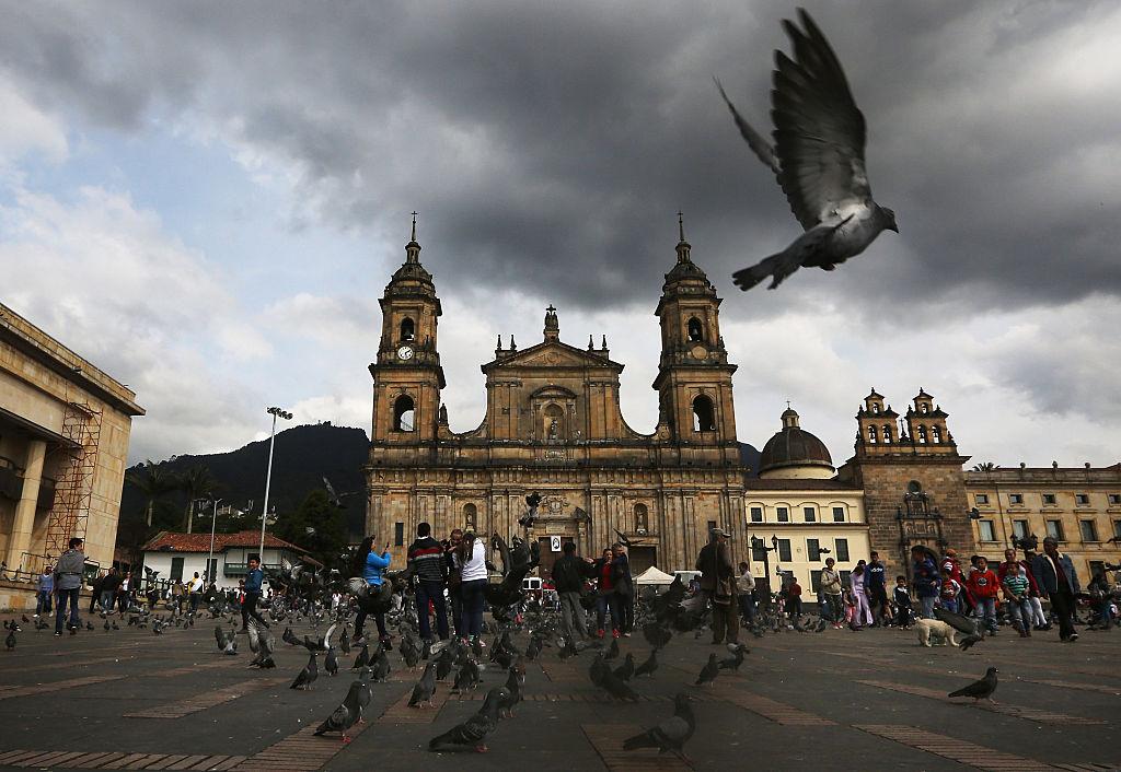 Bolivar Square in Bogota, Colombia