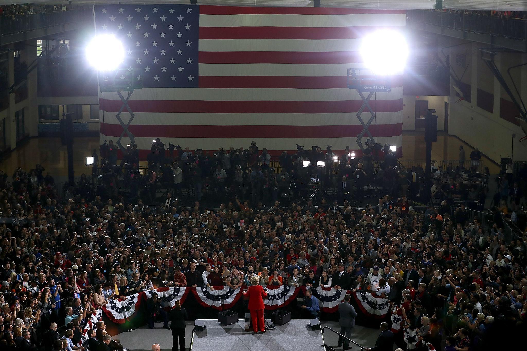 Number of campaign rallies? So, so many.