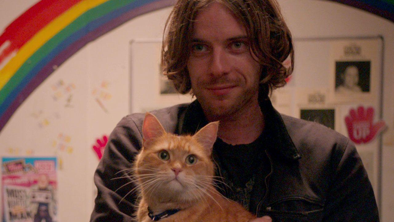 Big-eyed moggy Bob gives James (Luke Treadaway) a reason to get his life back on track