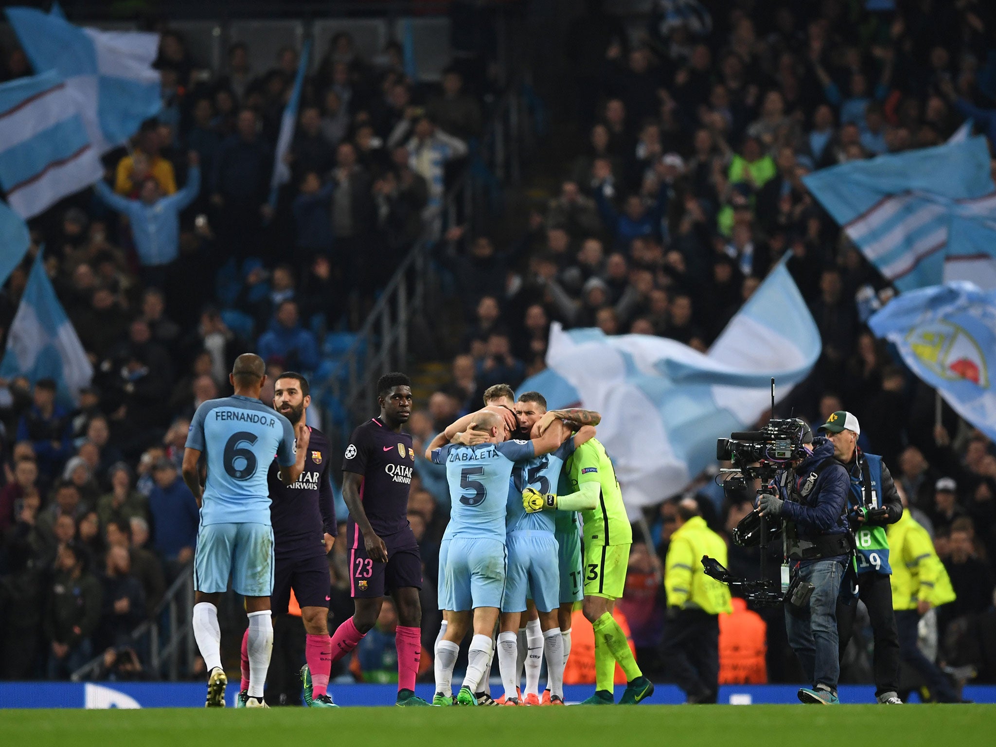 Manchester City recorded a famous victory against Barcelona on Tuesday