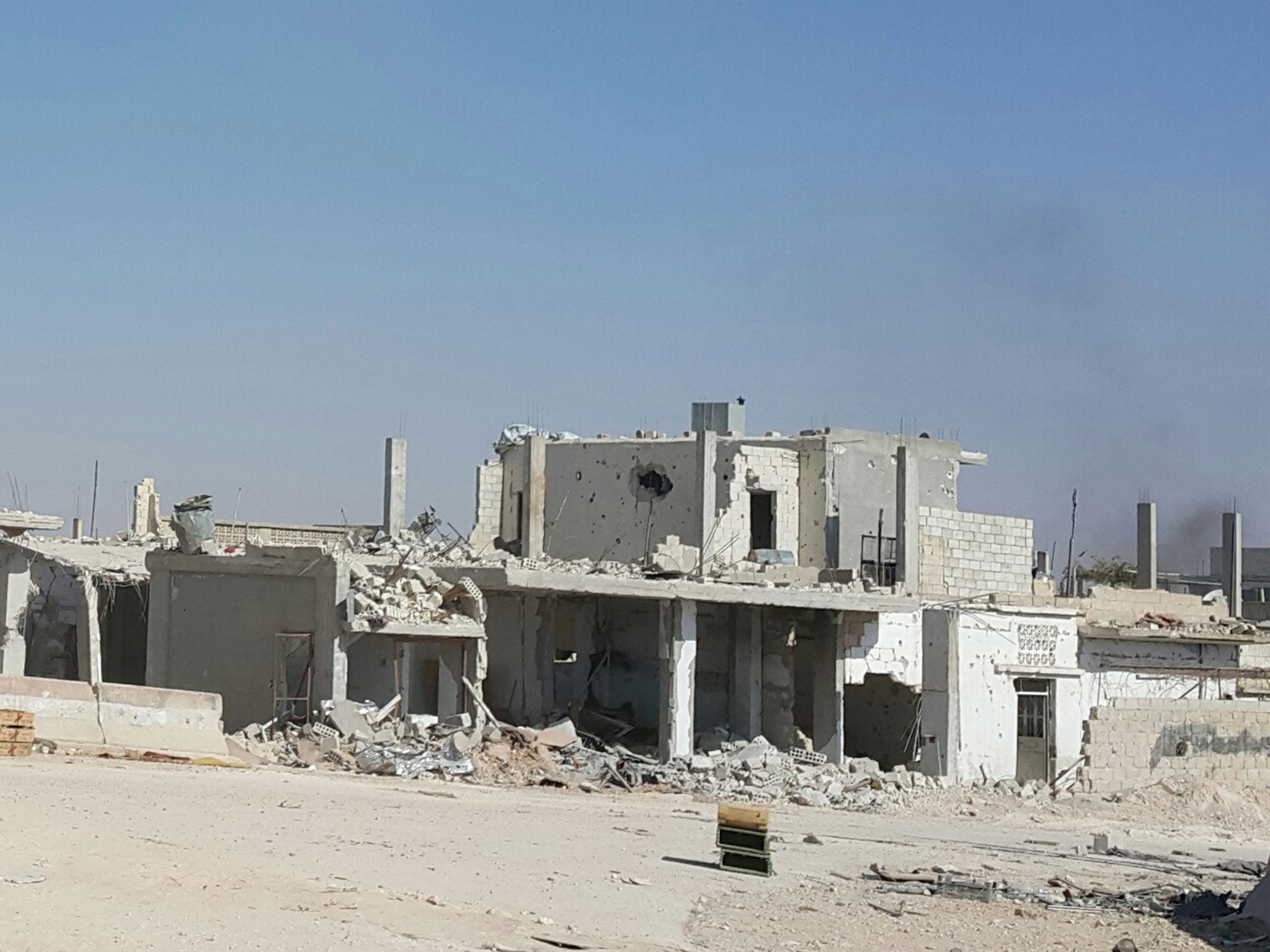 The ruins of the village of Soran north of Hama