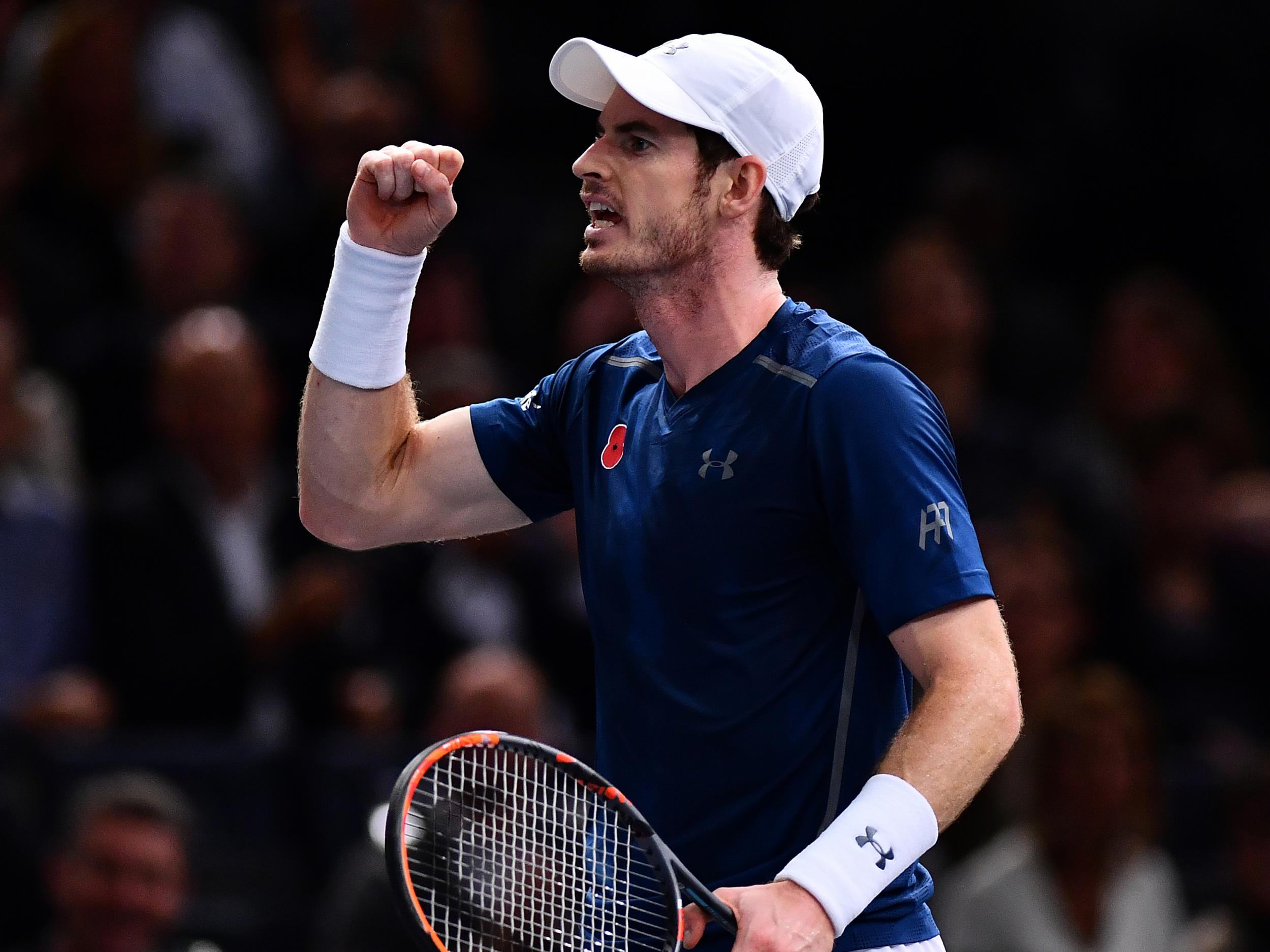 Murray now faces Lucas Pouille on Thursday