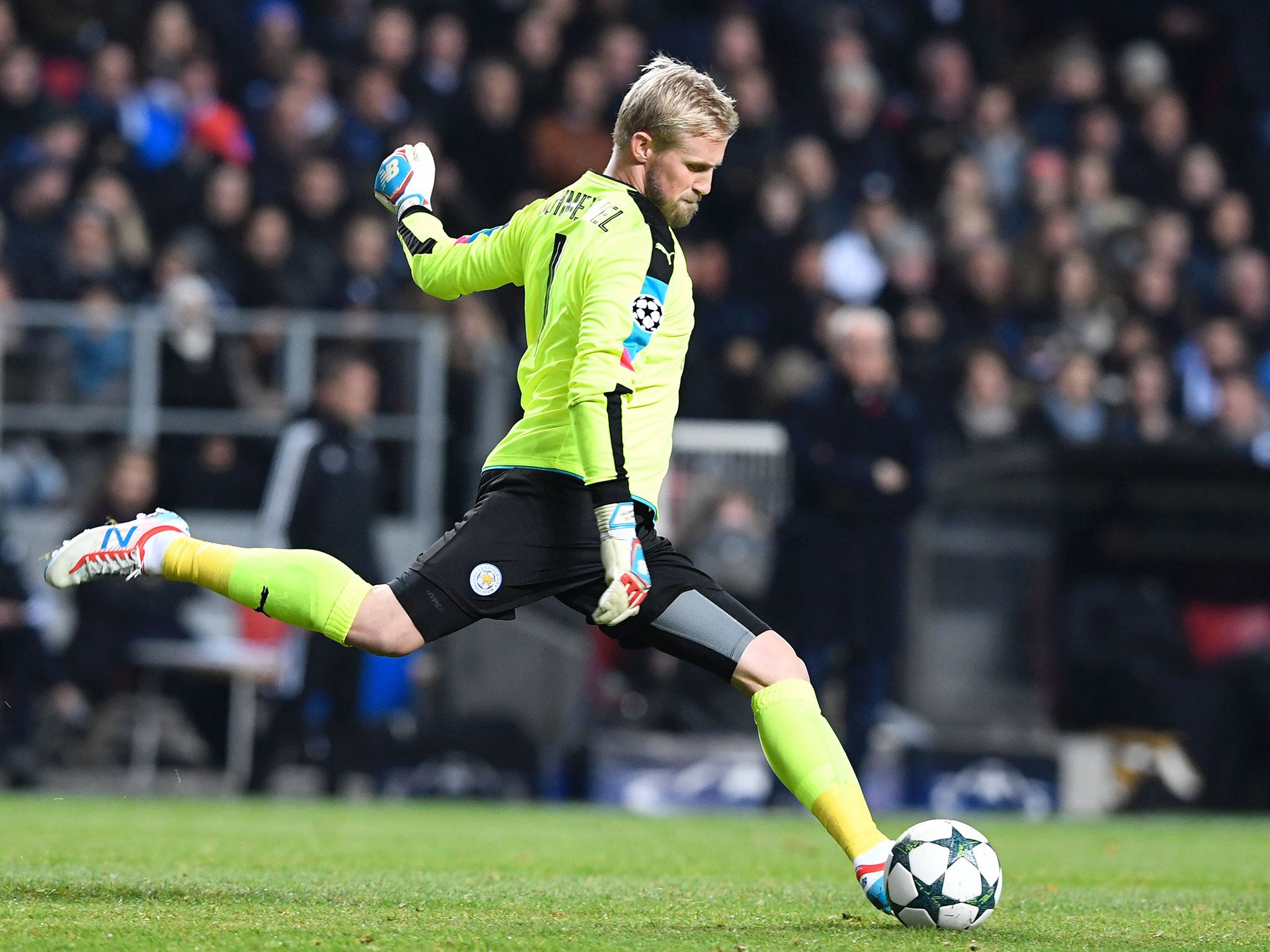 Kasper Schmeichel's fine form helped Leicester secure a point in Copenhagen