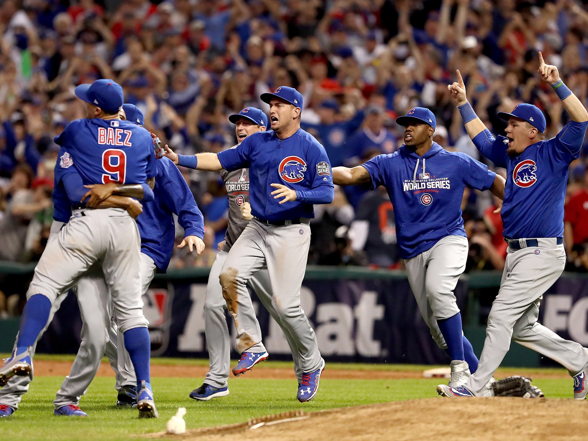 The Cubs had not won the World Series since 1908