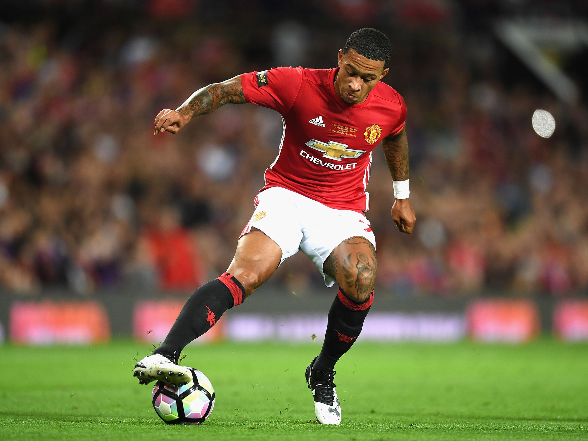 &#13;
Memphis Depay appears to be on his way to Everton &#13;