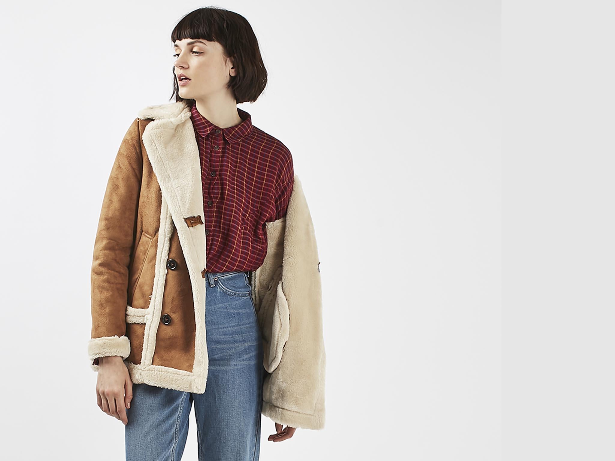 Faux Fur Shearling Jacket, £79, topshop.com