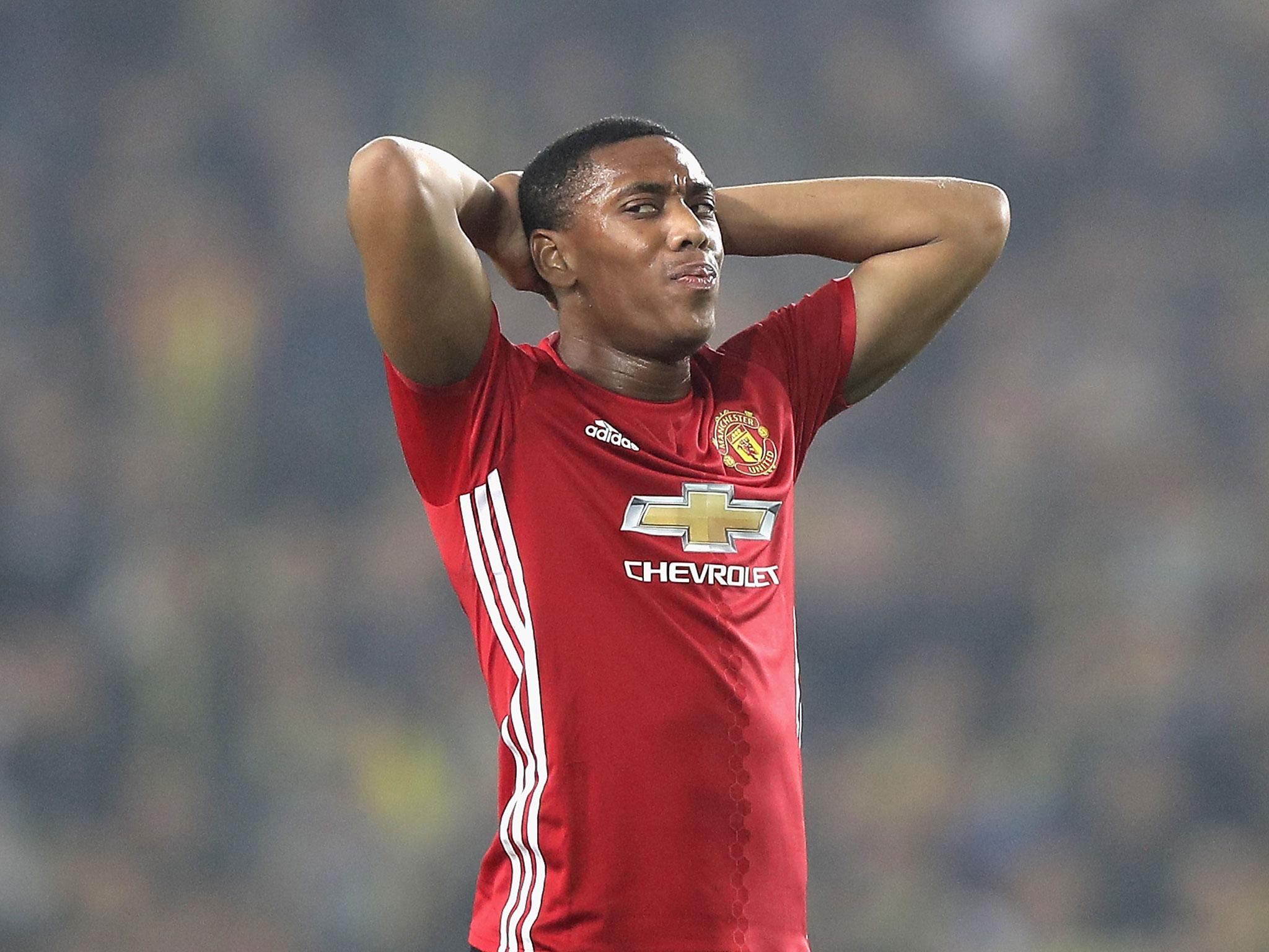 Anthony Martial has endured a tough second season at United