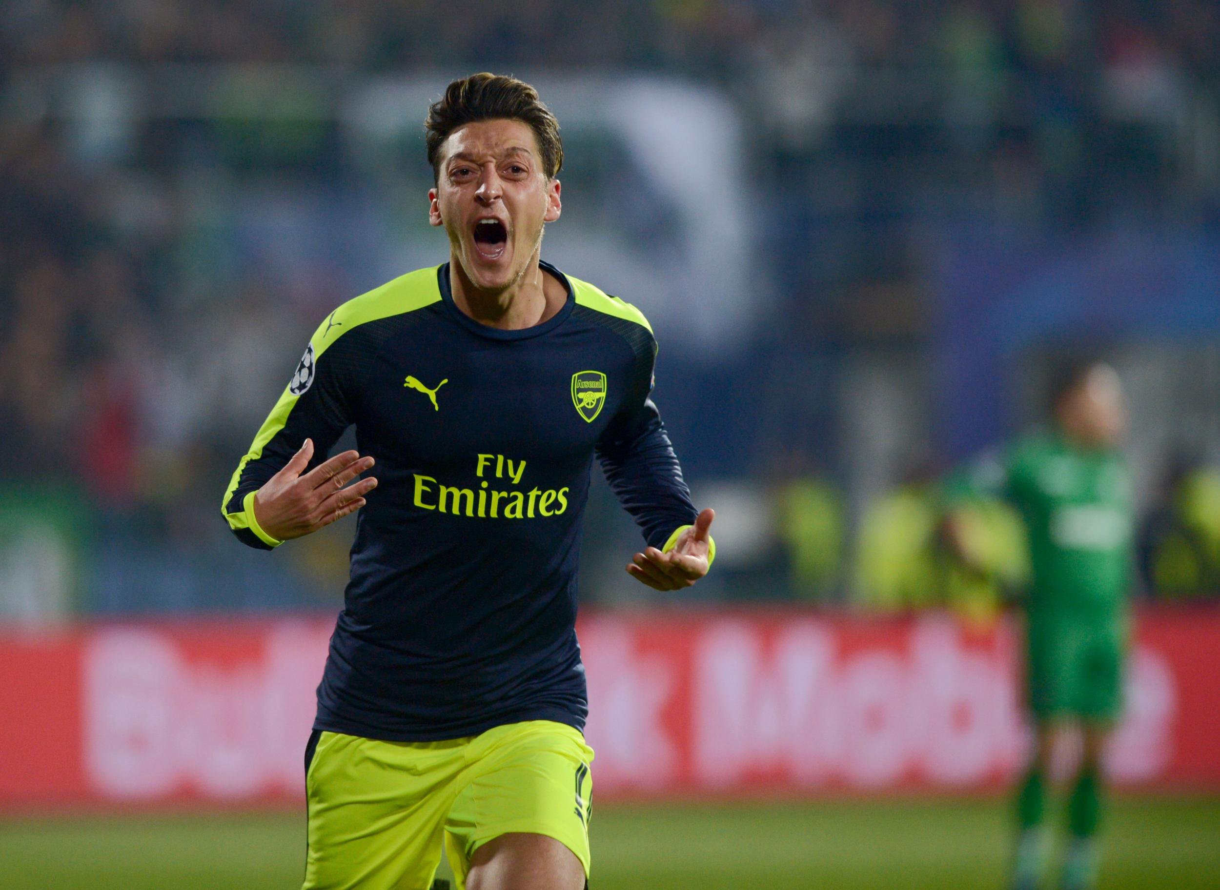 Ozil scored a late winner in the Champions League in midweek