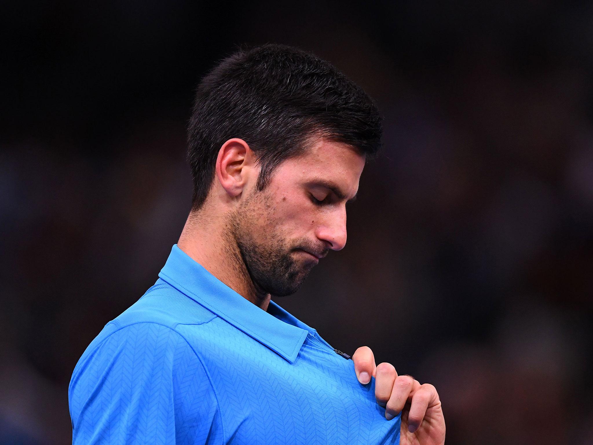 &#13;
Murray takes over as world No 1 after Djokovic went out in Paris on Friday (Getty)&#13;