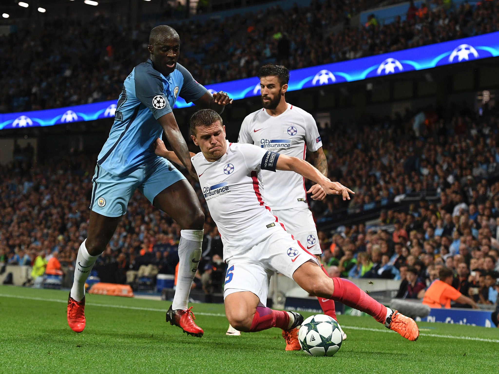 Toure's last appearance for City came in the side's Champions League second leg qualifier against Steaua Bucharest