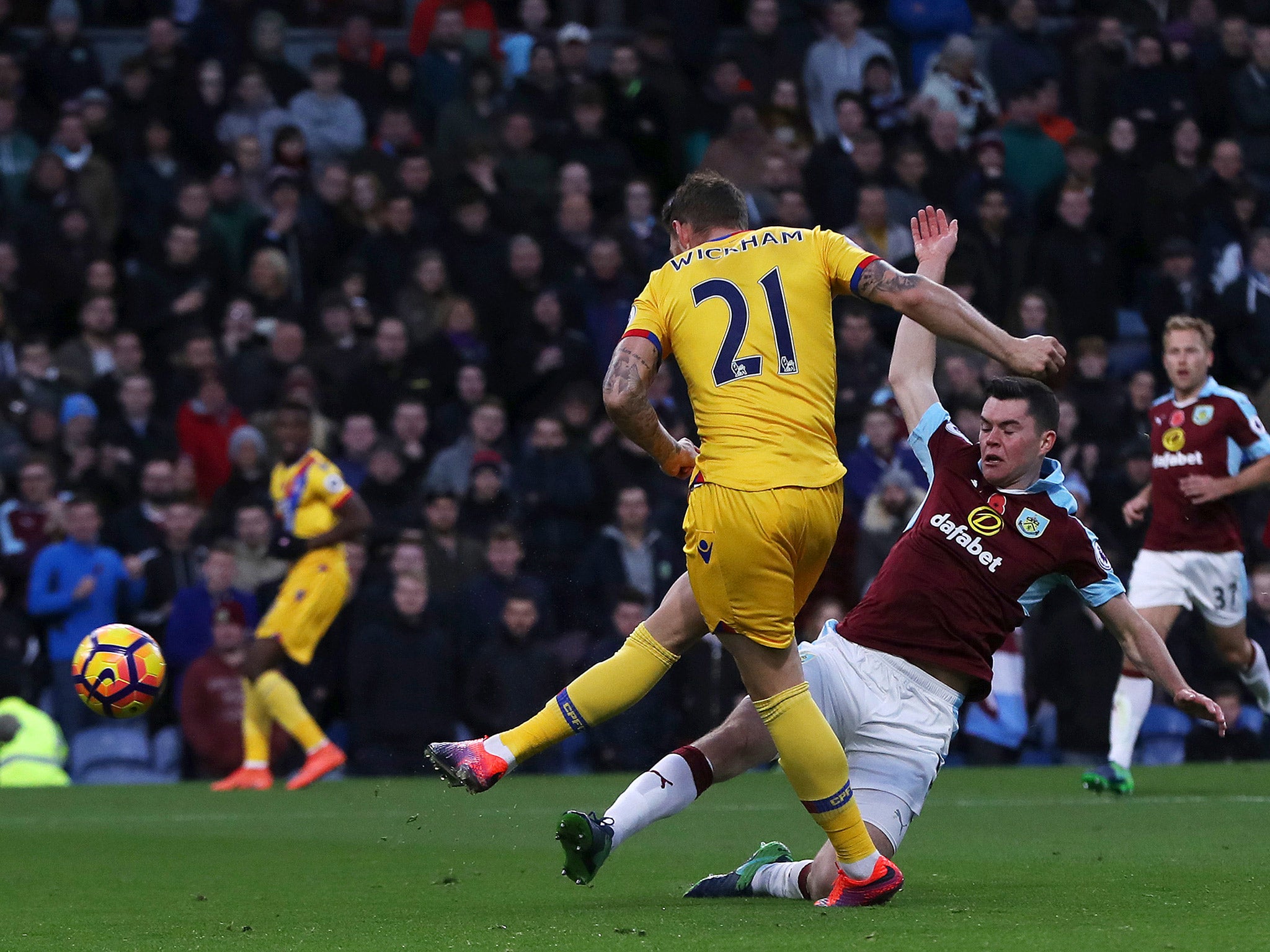 Connor Wickham replied with Palace's first goal