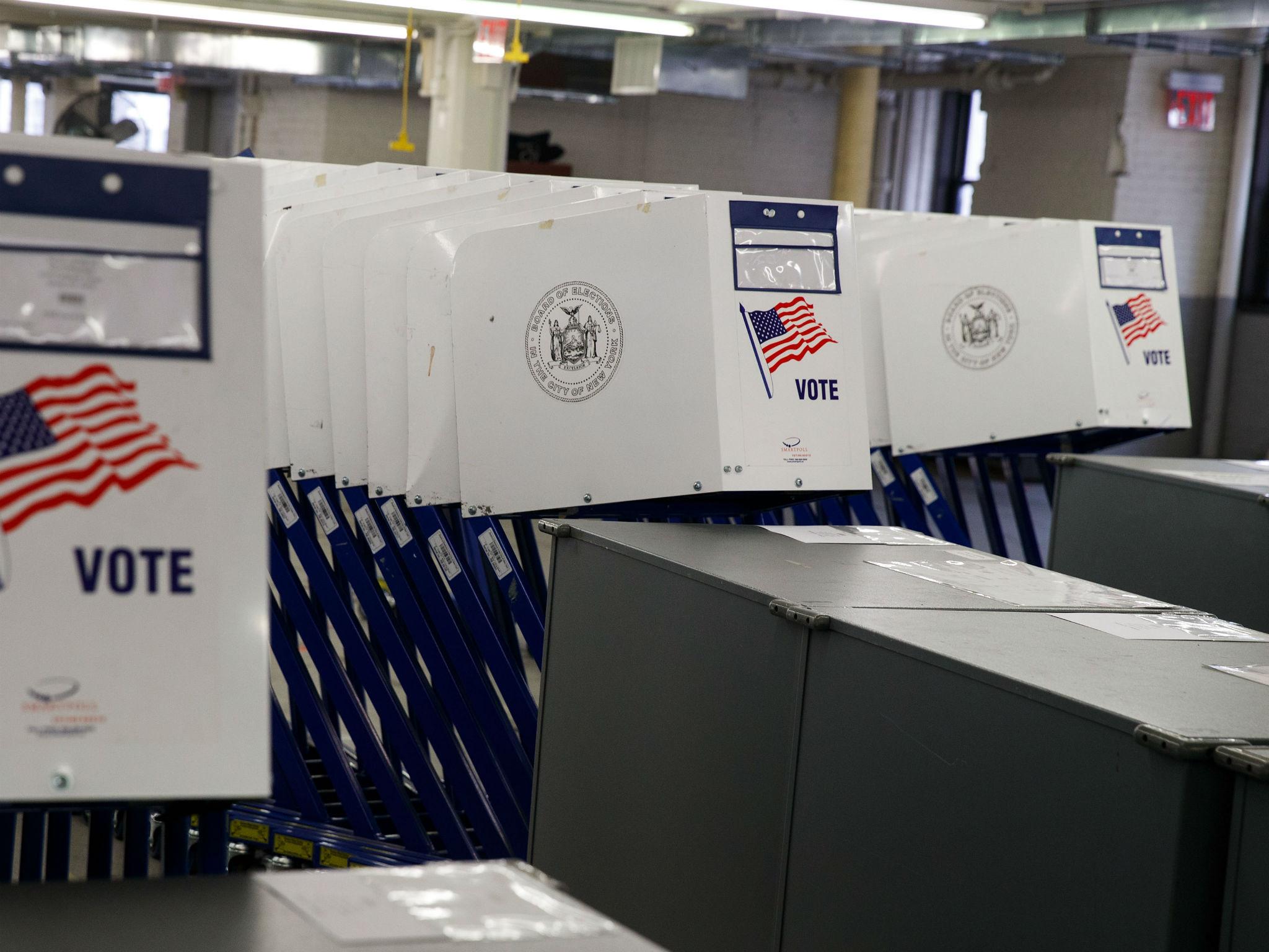 Polling machines are being prepared for election day