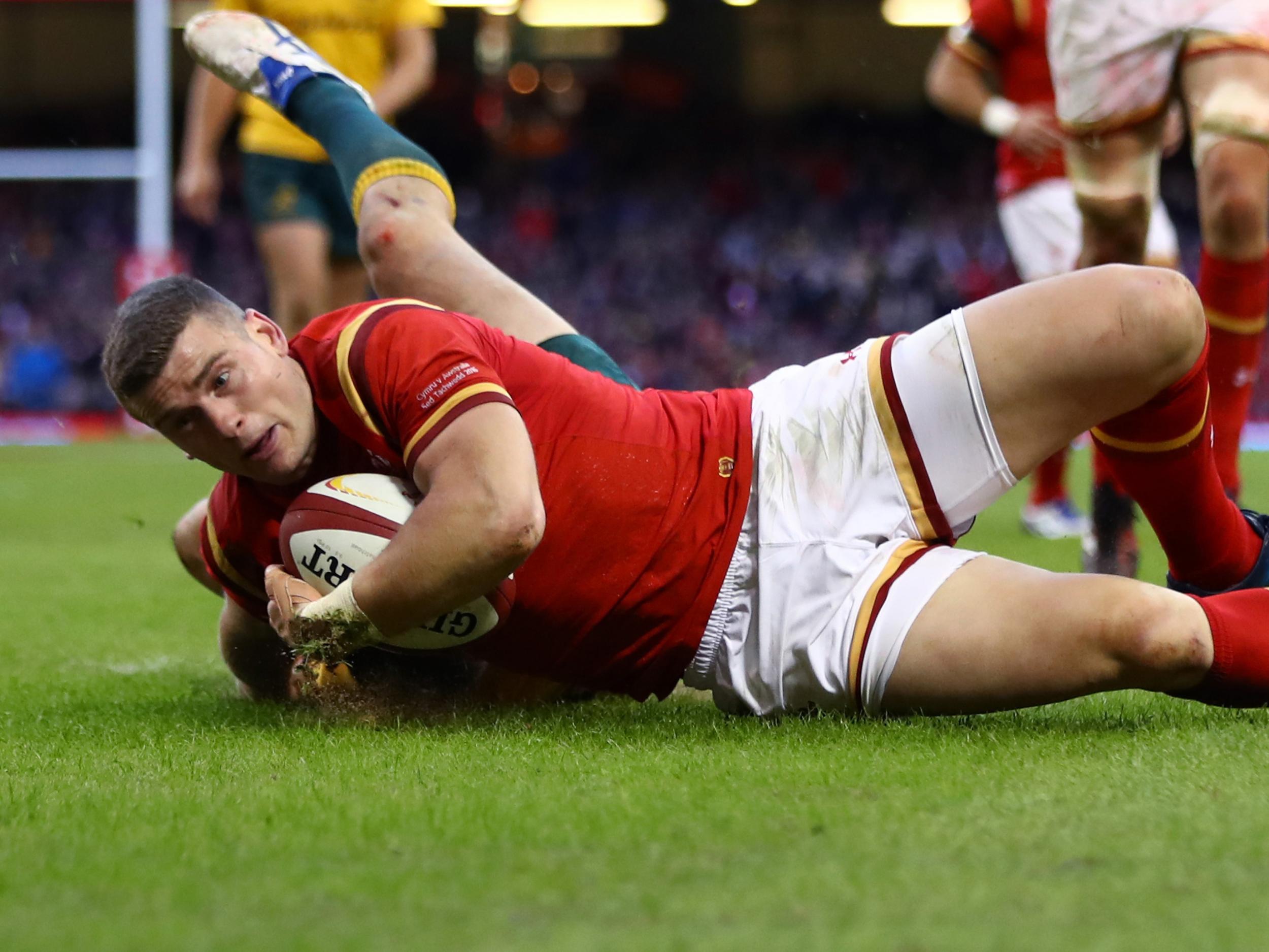 &#13;
Scott Williams crossed for Wales' only score against Australia &#13;