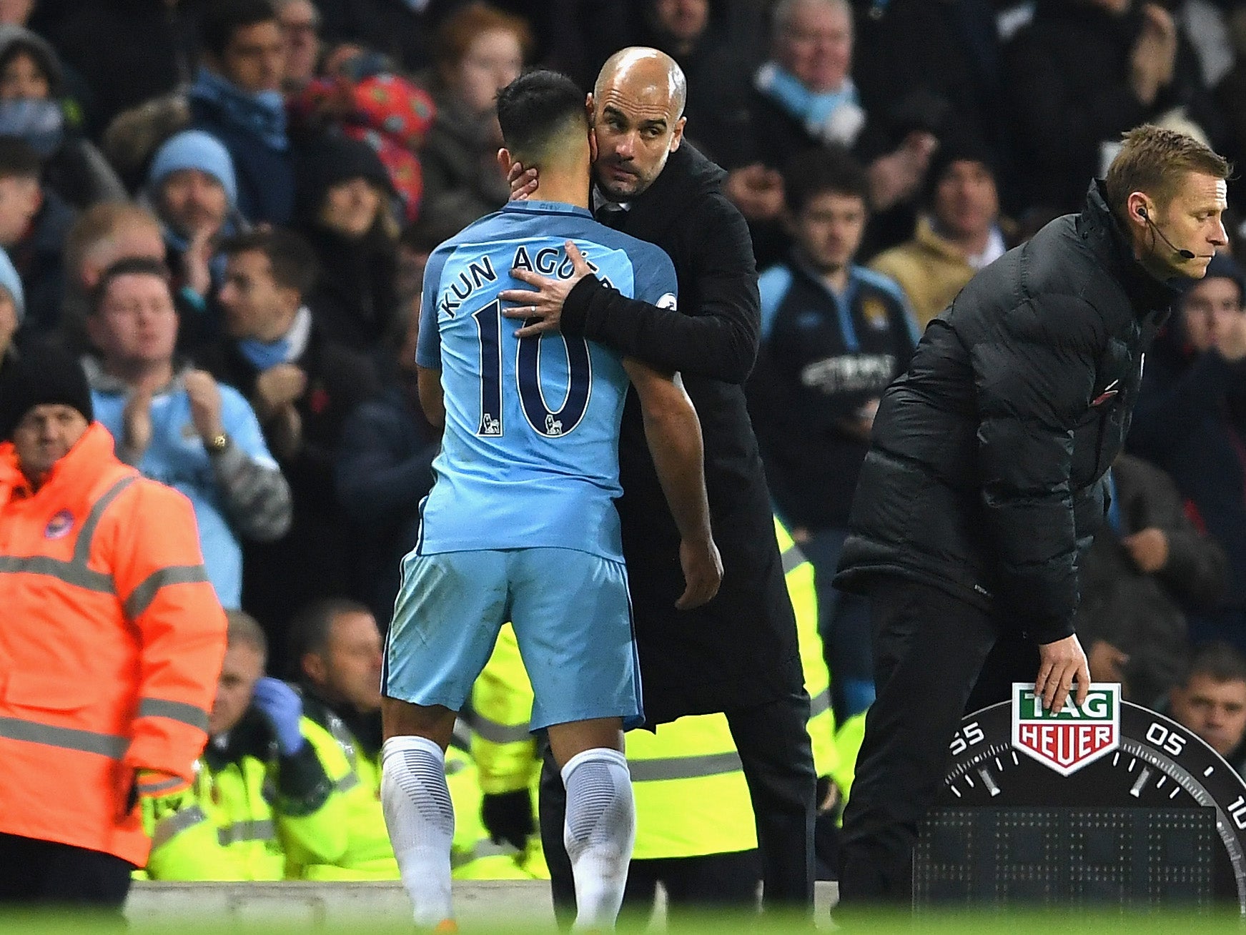 Guardiola said Aguero's miss cost City the win