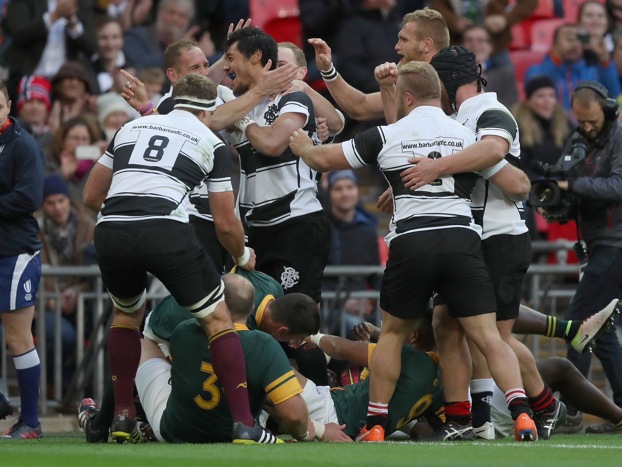 Melani Nanai crashed over to score the first try for the BaaBaas