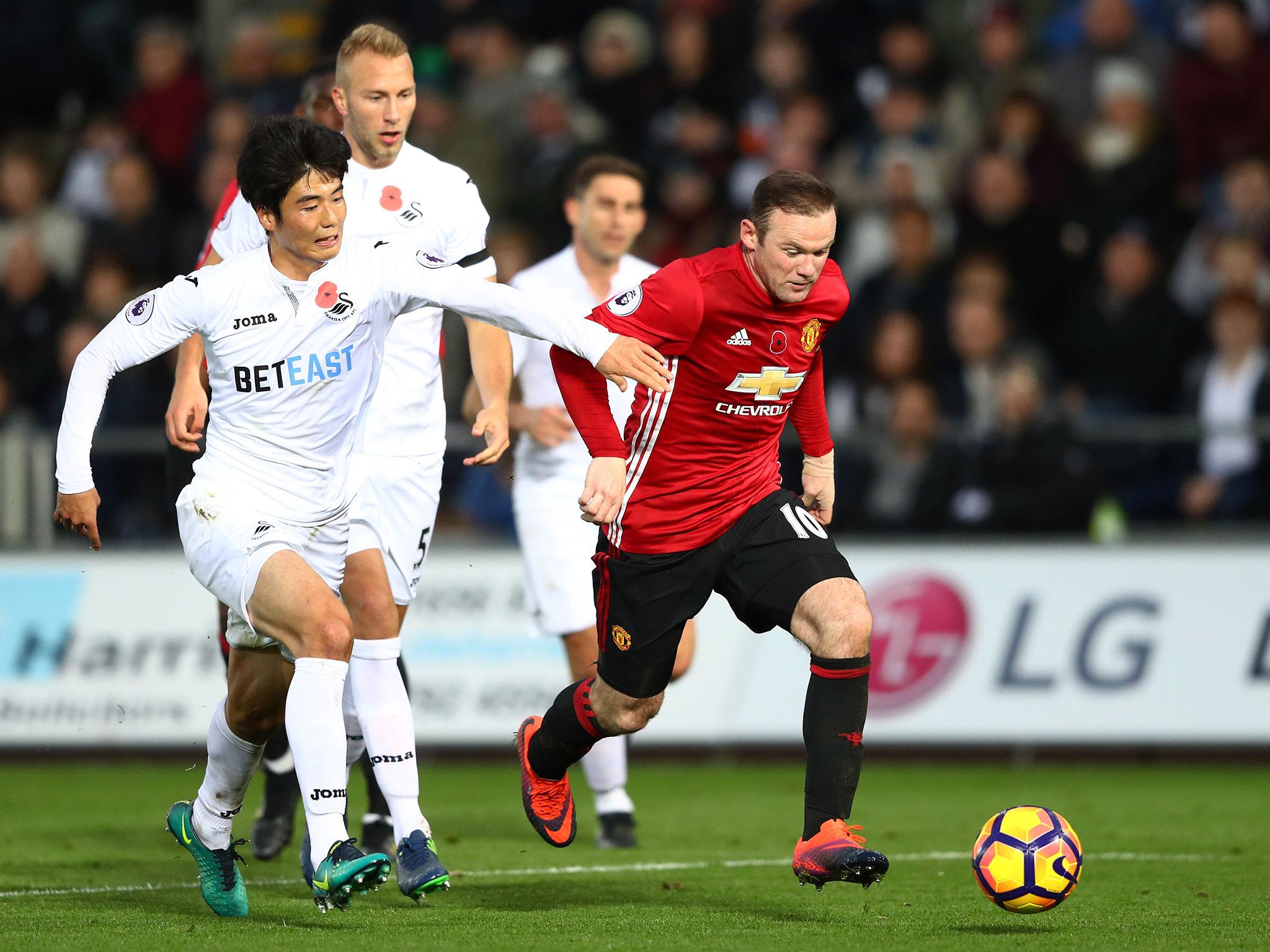 Captain Wayne Rooney made his return to the United side