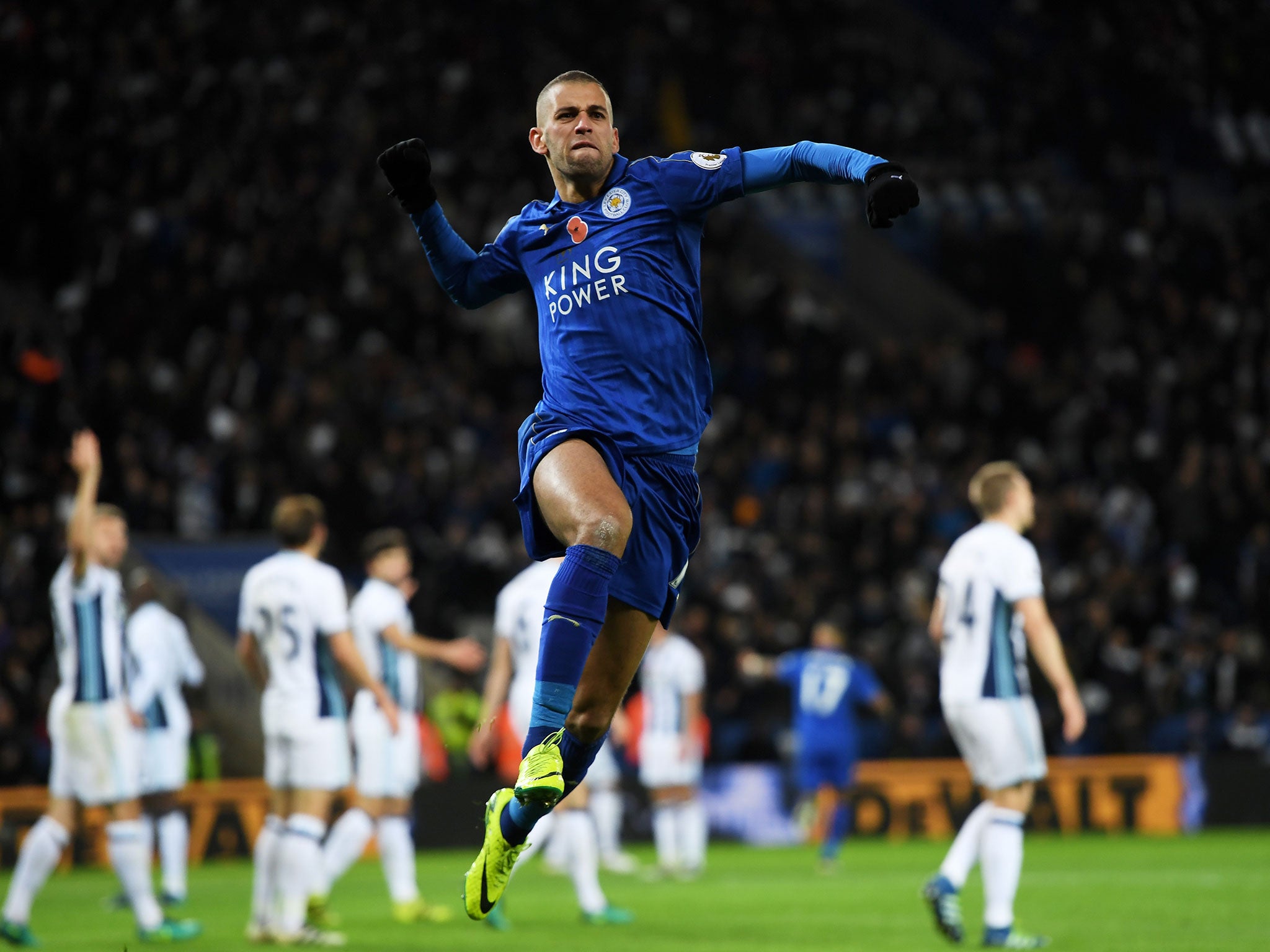 Islam Slimani has been used sparingly so far this season