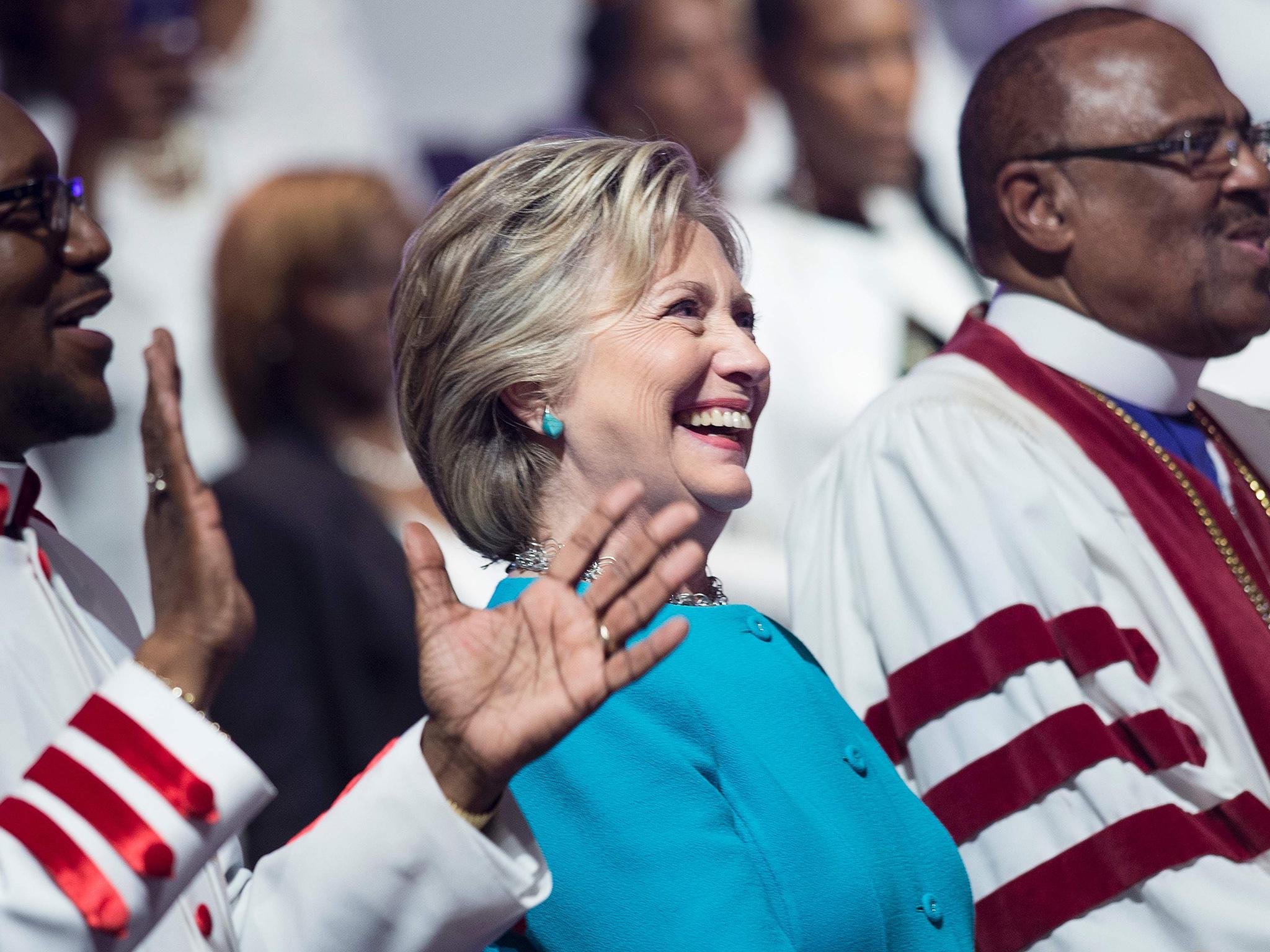 Hillary Clinton on the campaign trail in 2016.