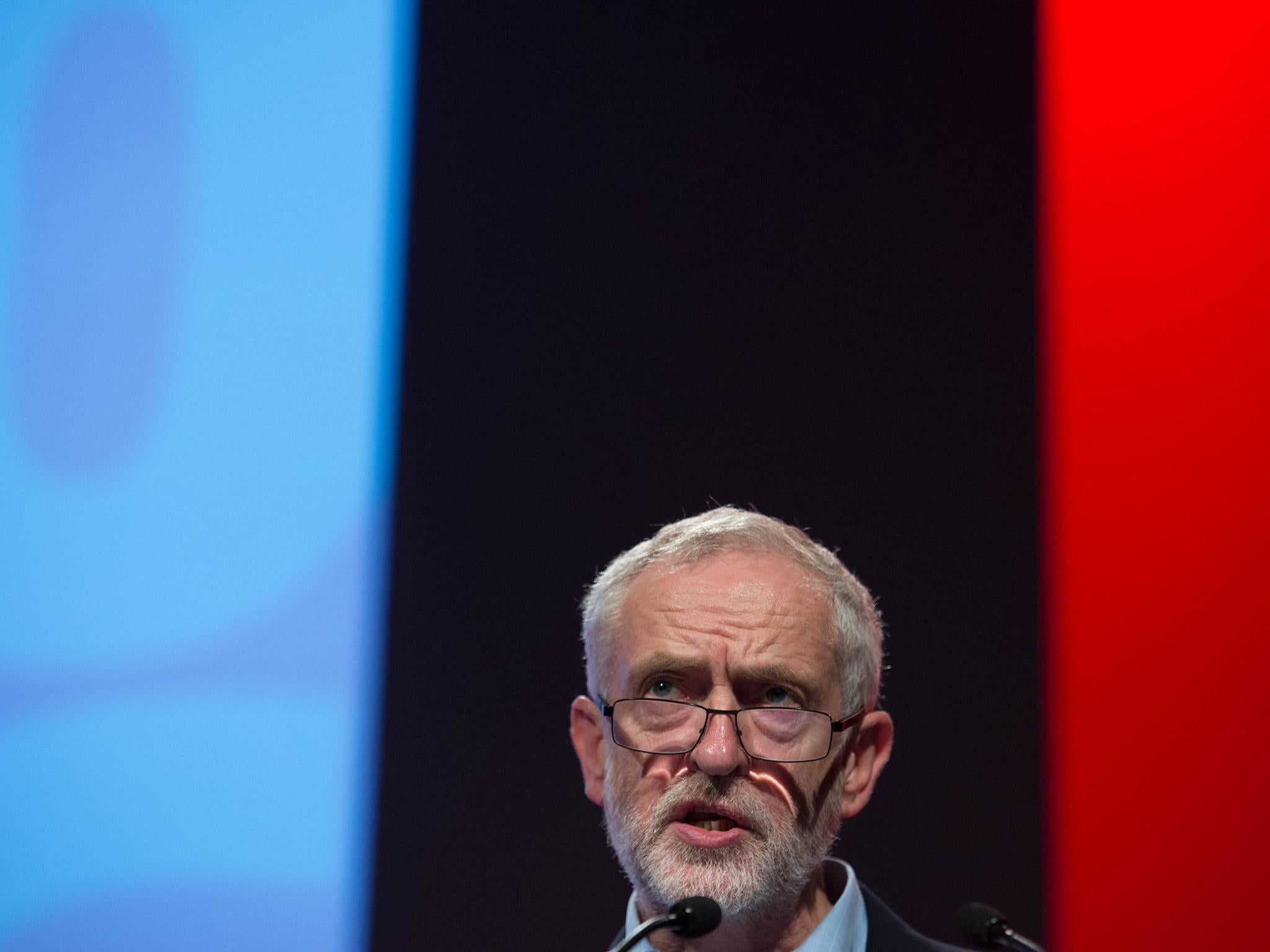 Jeremy Corbyn, leader of the Labour Party