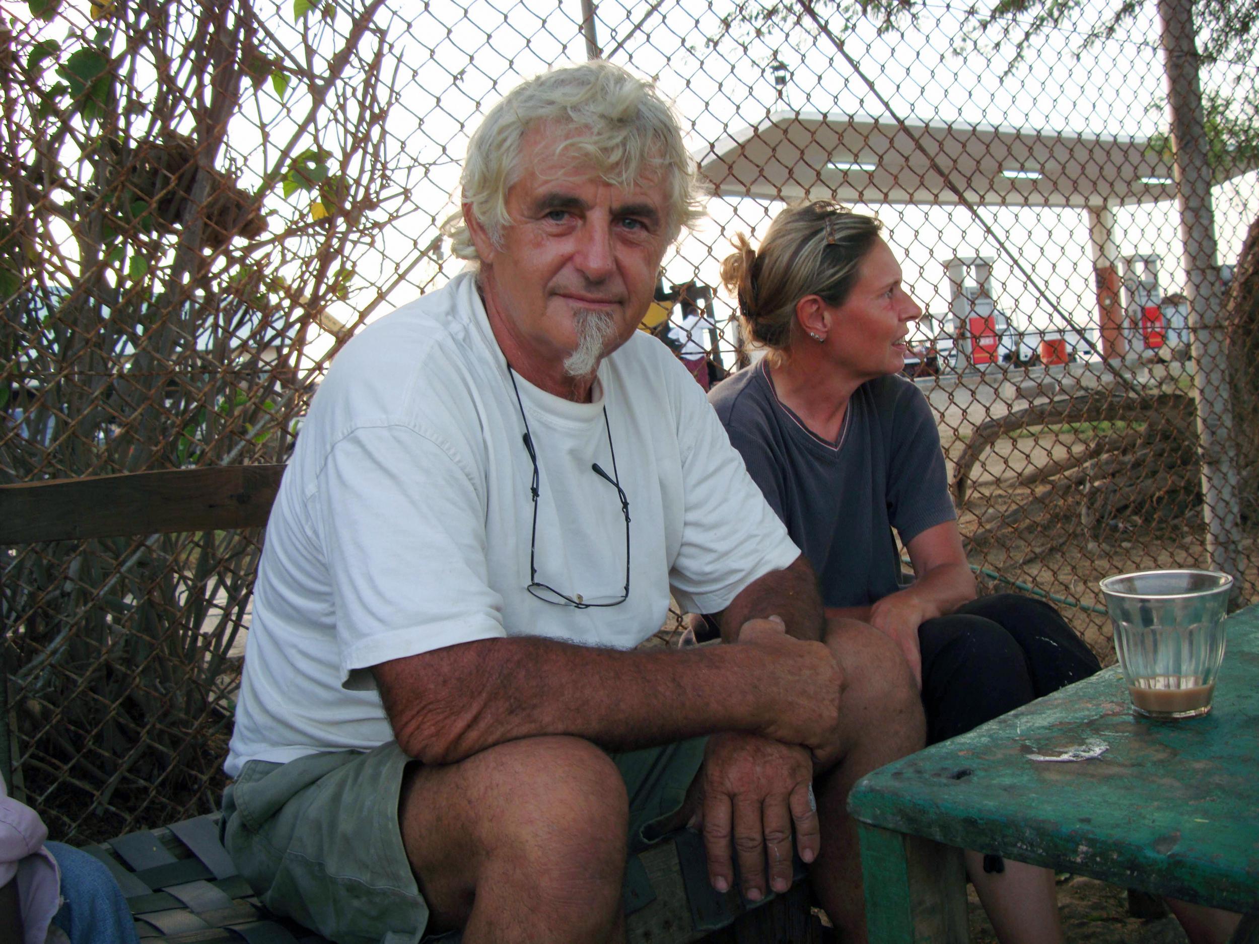 Jurgen Kantner and his wife Sabine Merz, who is thought to have been murdered