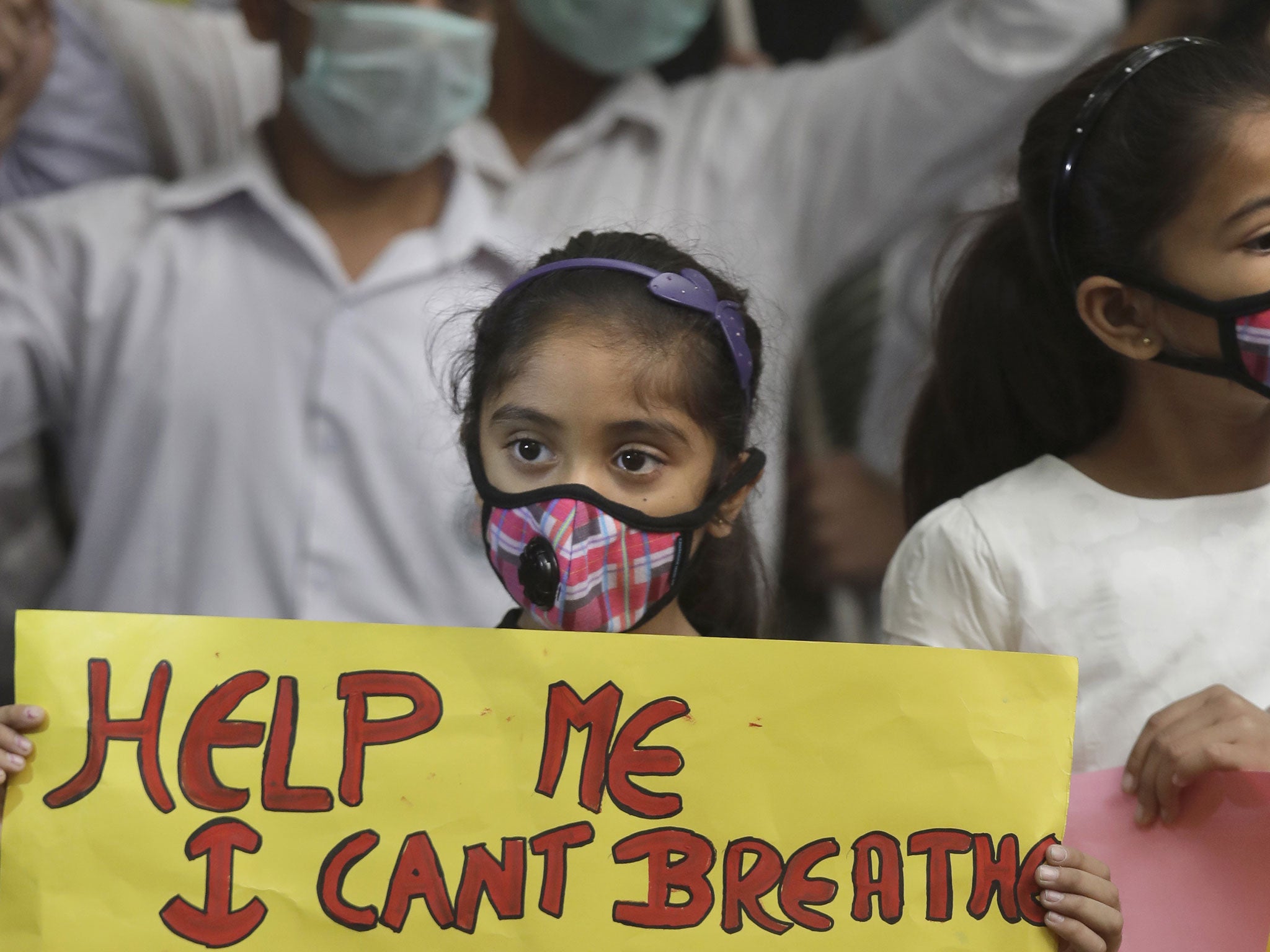 Residents have been protesting for the government to take action in reducing pollution