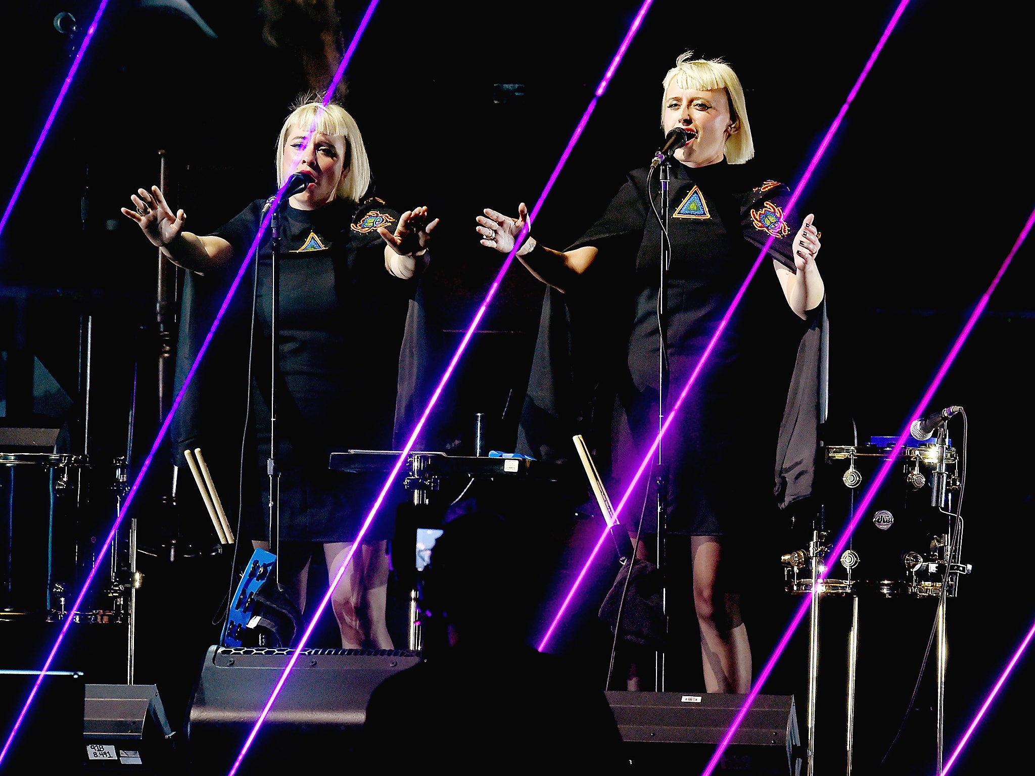 The female duo of Lucius are often mistaken for twins