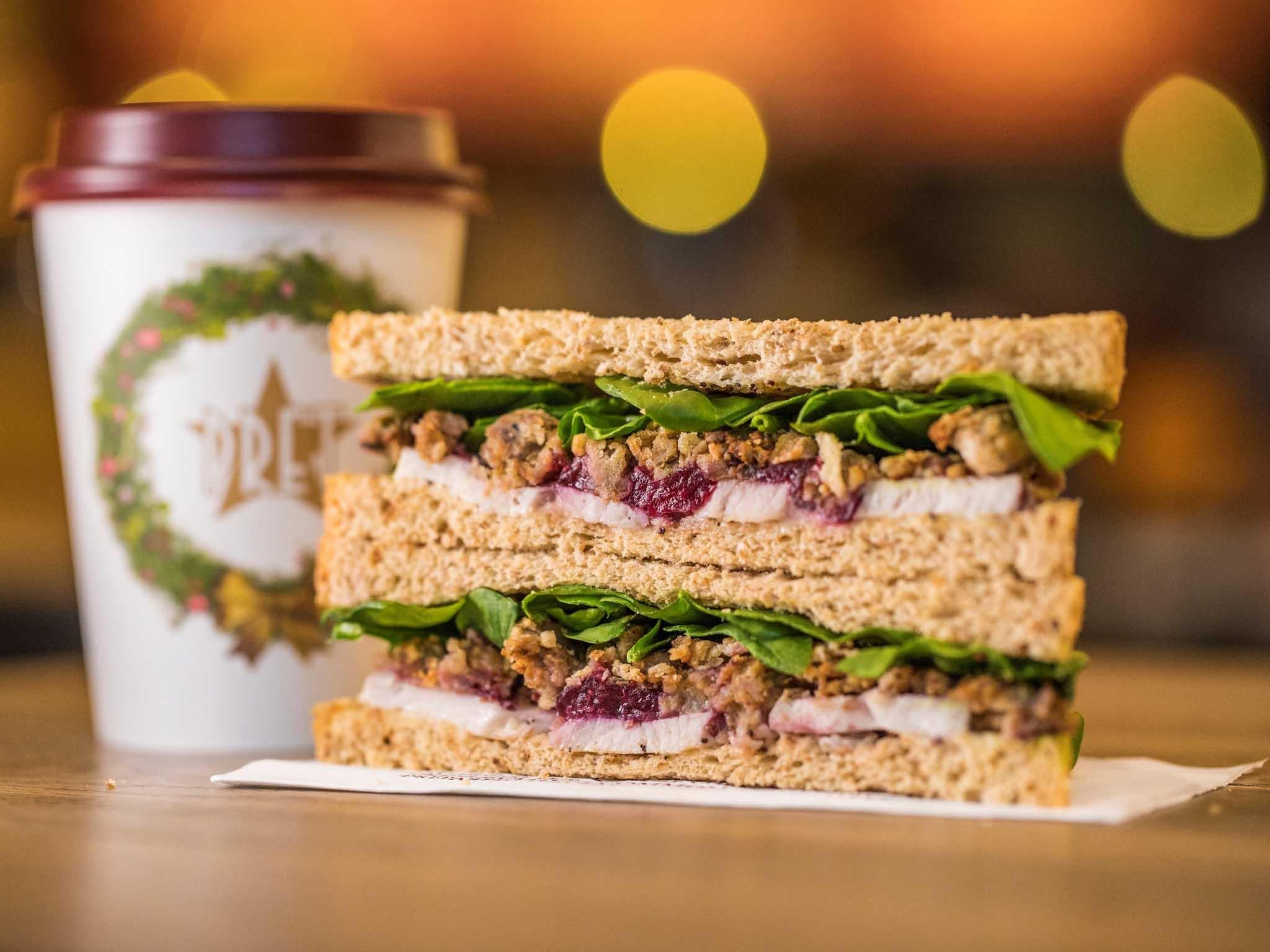 Pret's Christmas Lunch Sandwich & Coffee