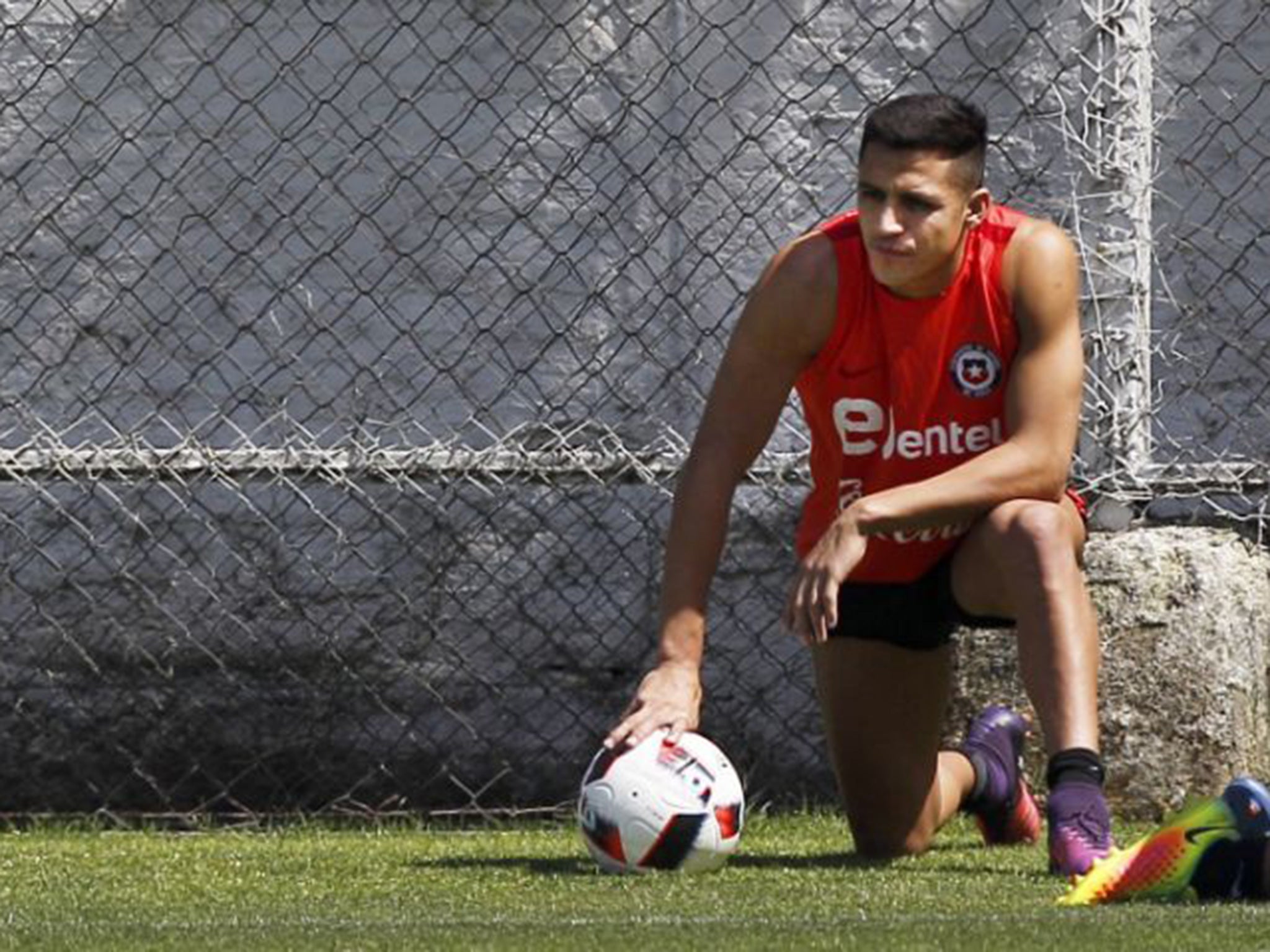 Sanchez was forced out of training with the Chile national team