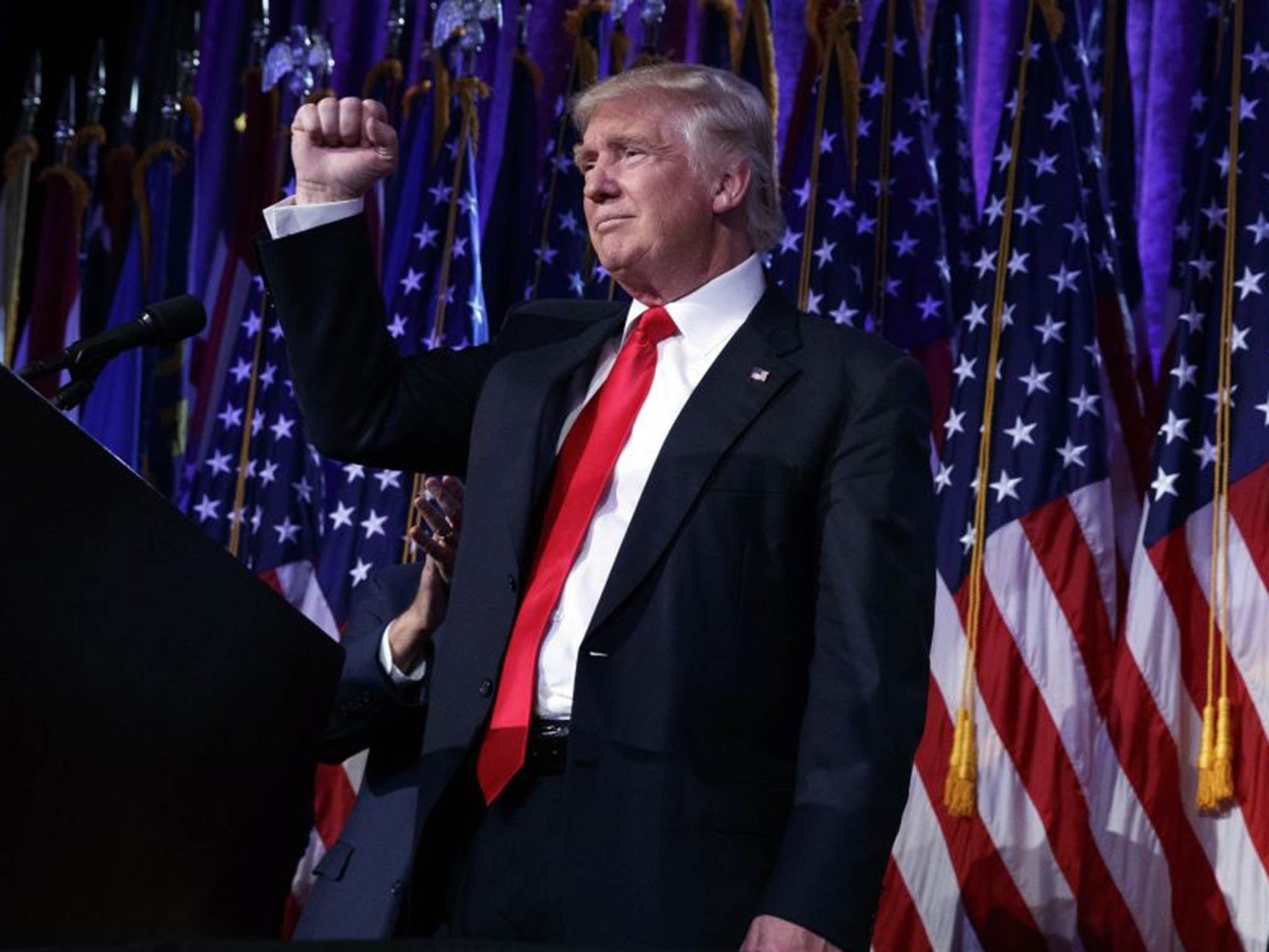 Donald Trump made his victory speech early Wednesday morning after Hillary Clinton conceded defeat