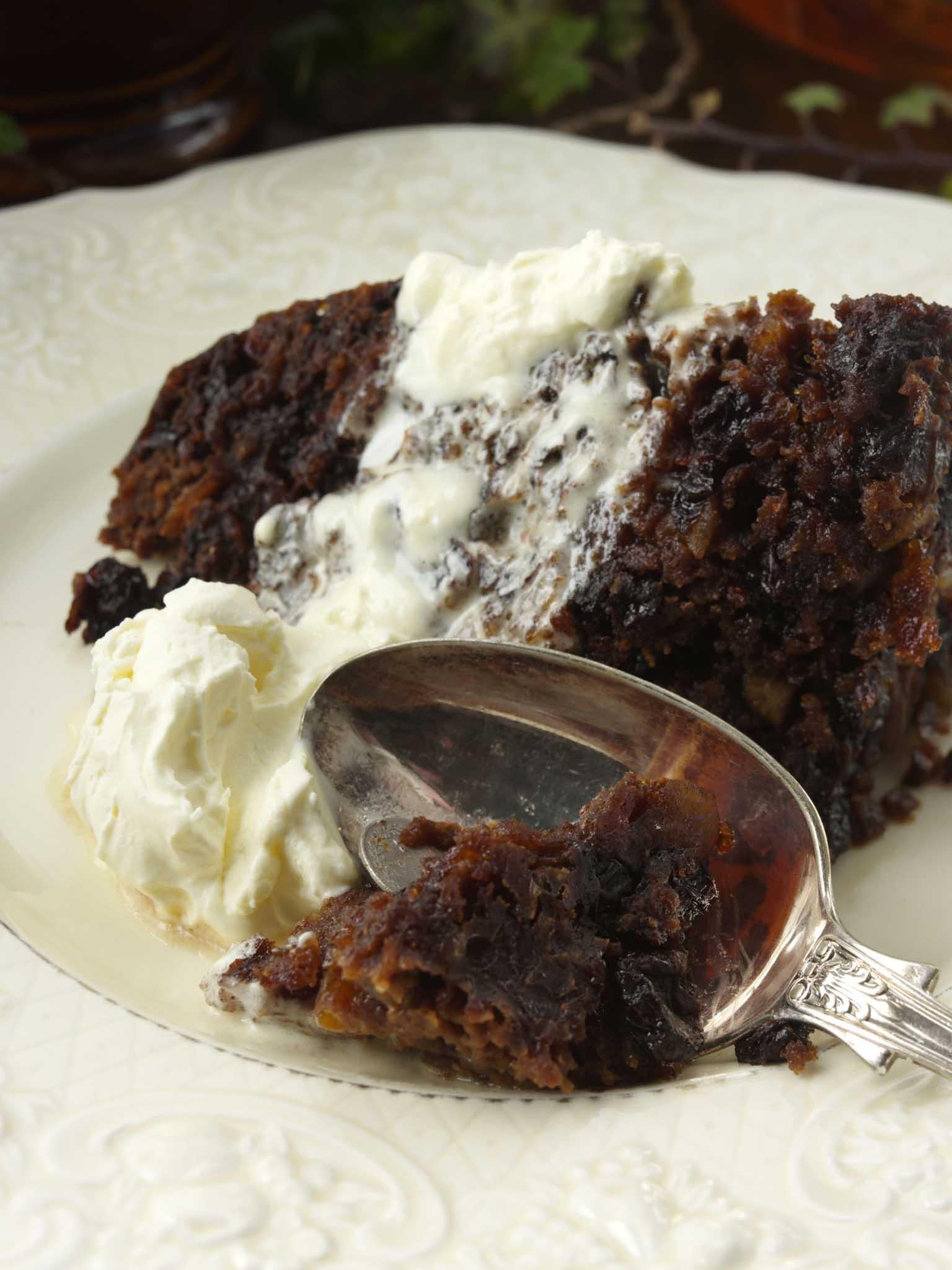 Christmas pudding came in at number nine