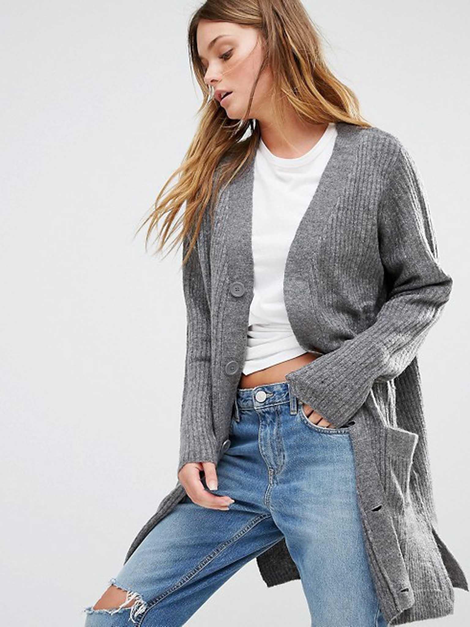 J.D.Y Ribbed Longline Cardigan £22 asos.com