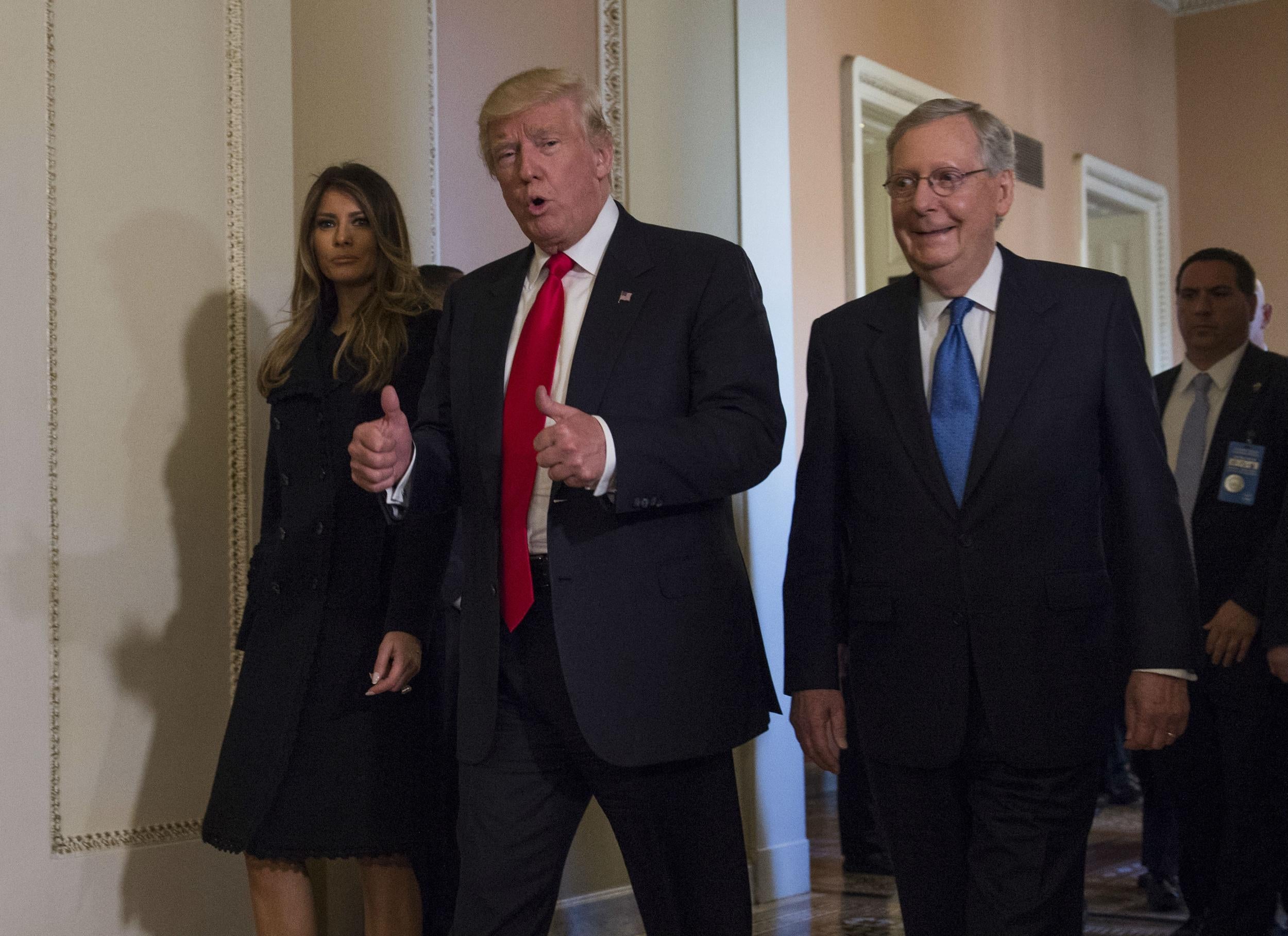 Donald Trump and Mitch McConnell do not agree on everything