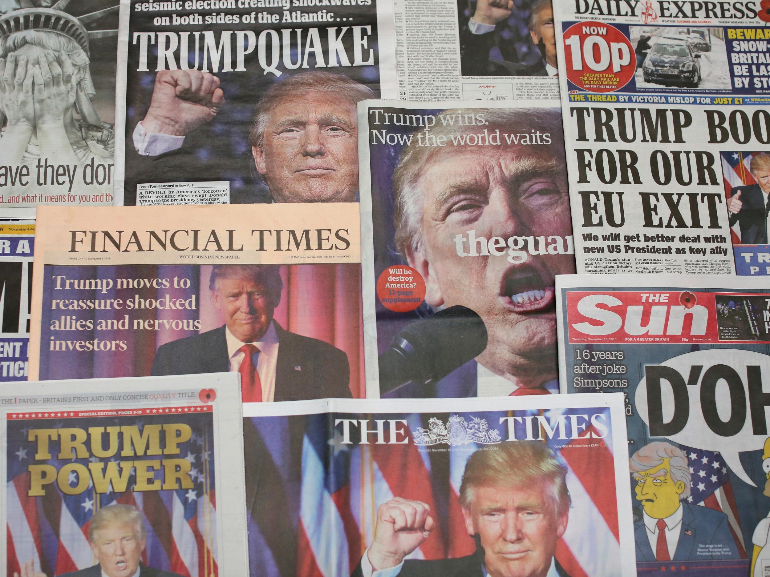 Donald Trump's victory has dominated headlines this week