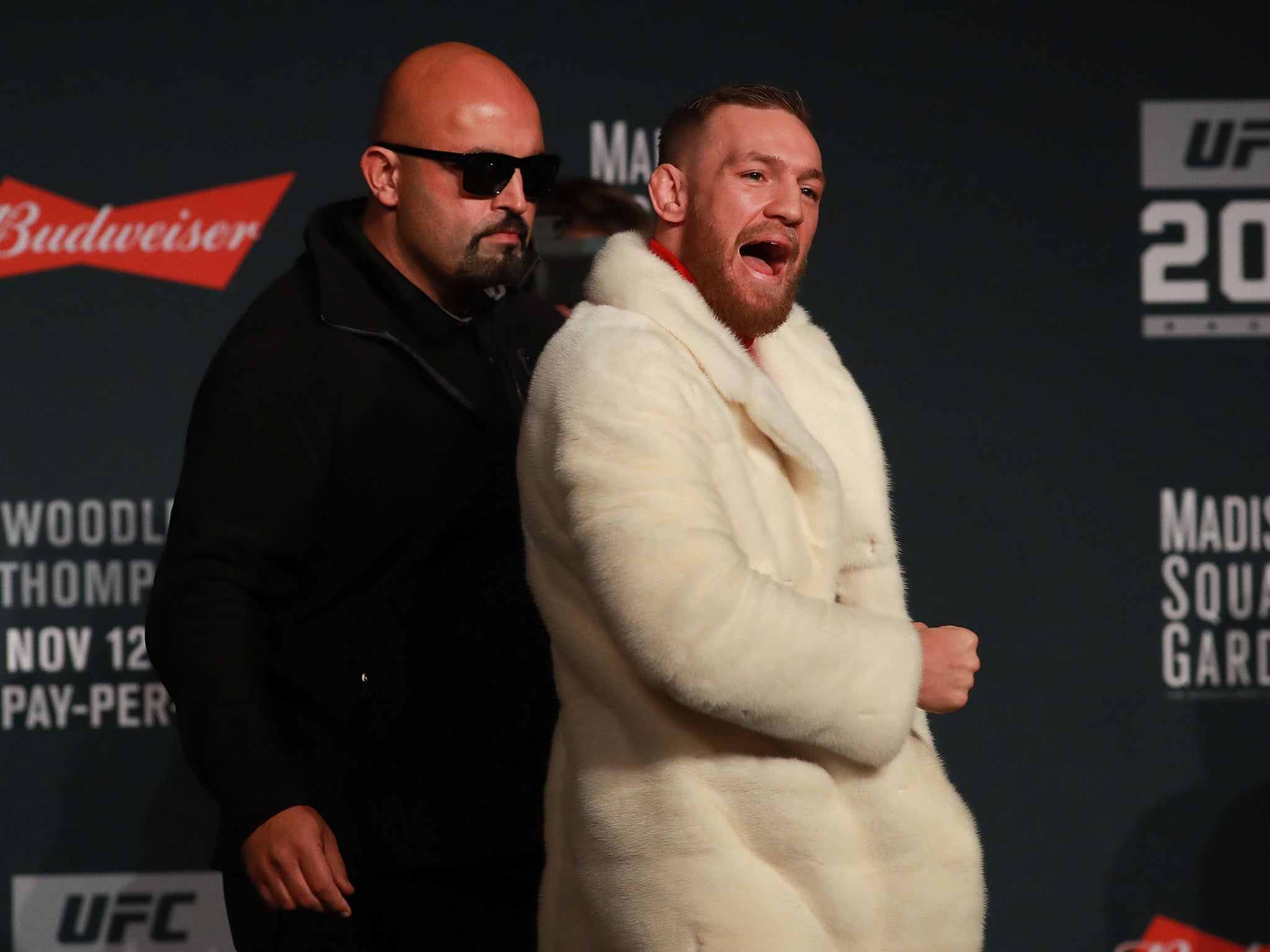 McGregor arrived 30 minutes late for the press conference
