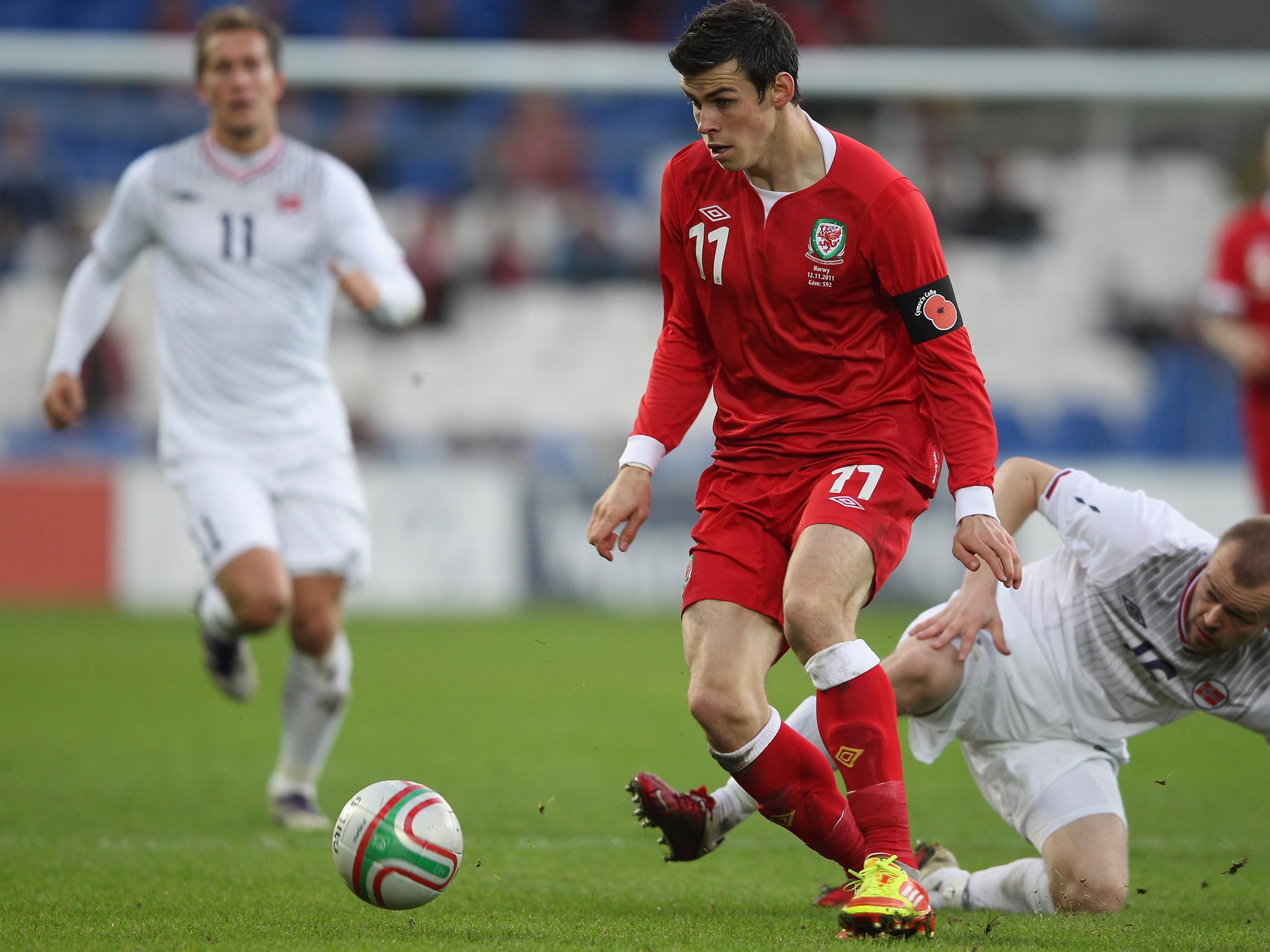 Wales wore the poppy on their armbands in 2011 against Norway