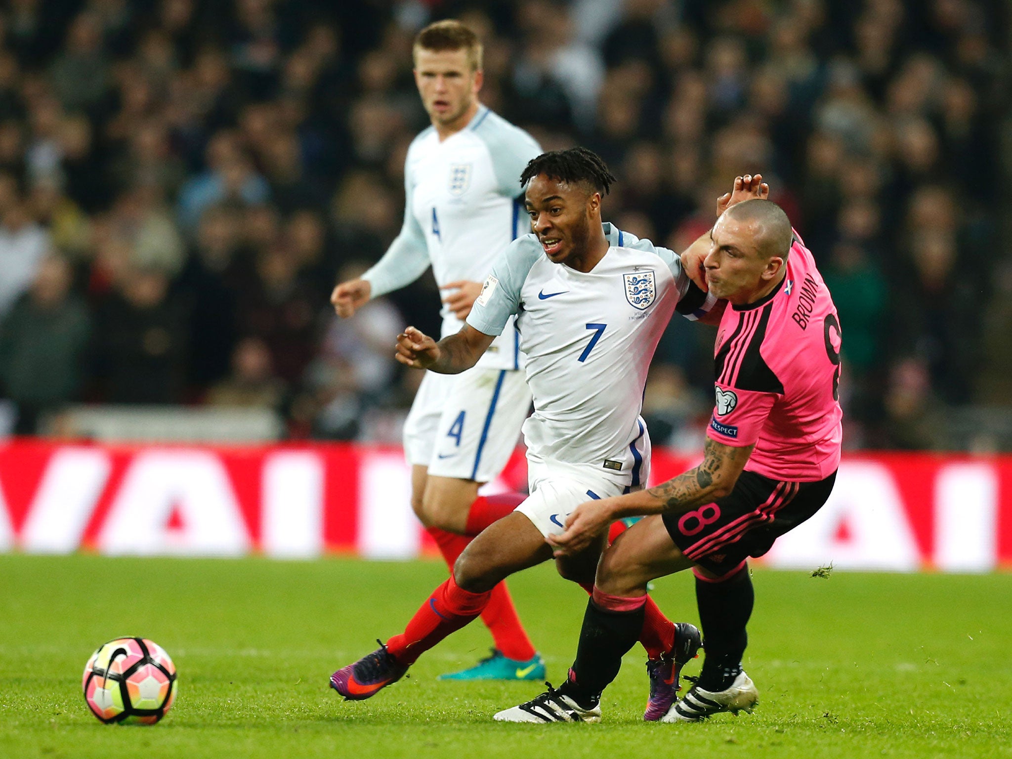 Sterling sparkled on the wing for England