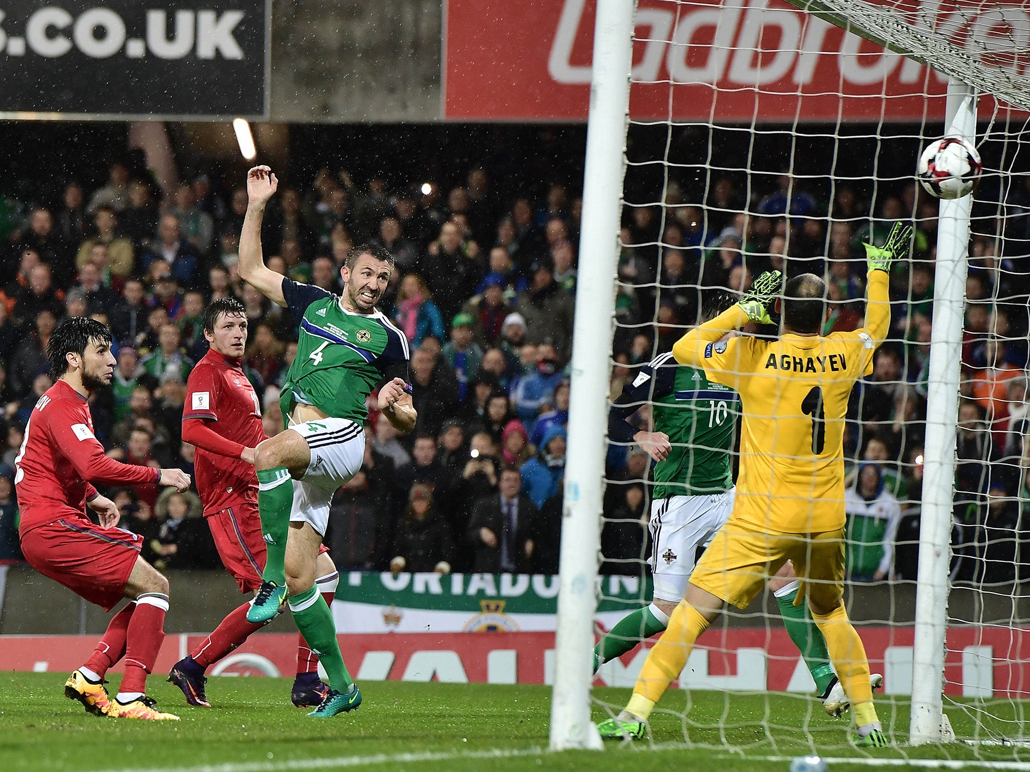 McAuley doubled the hosts' lead with a first-half header