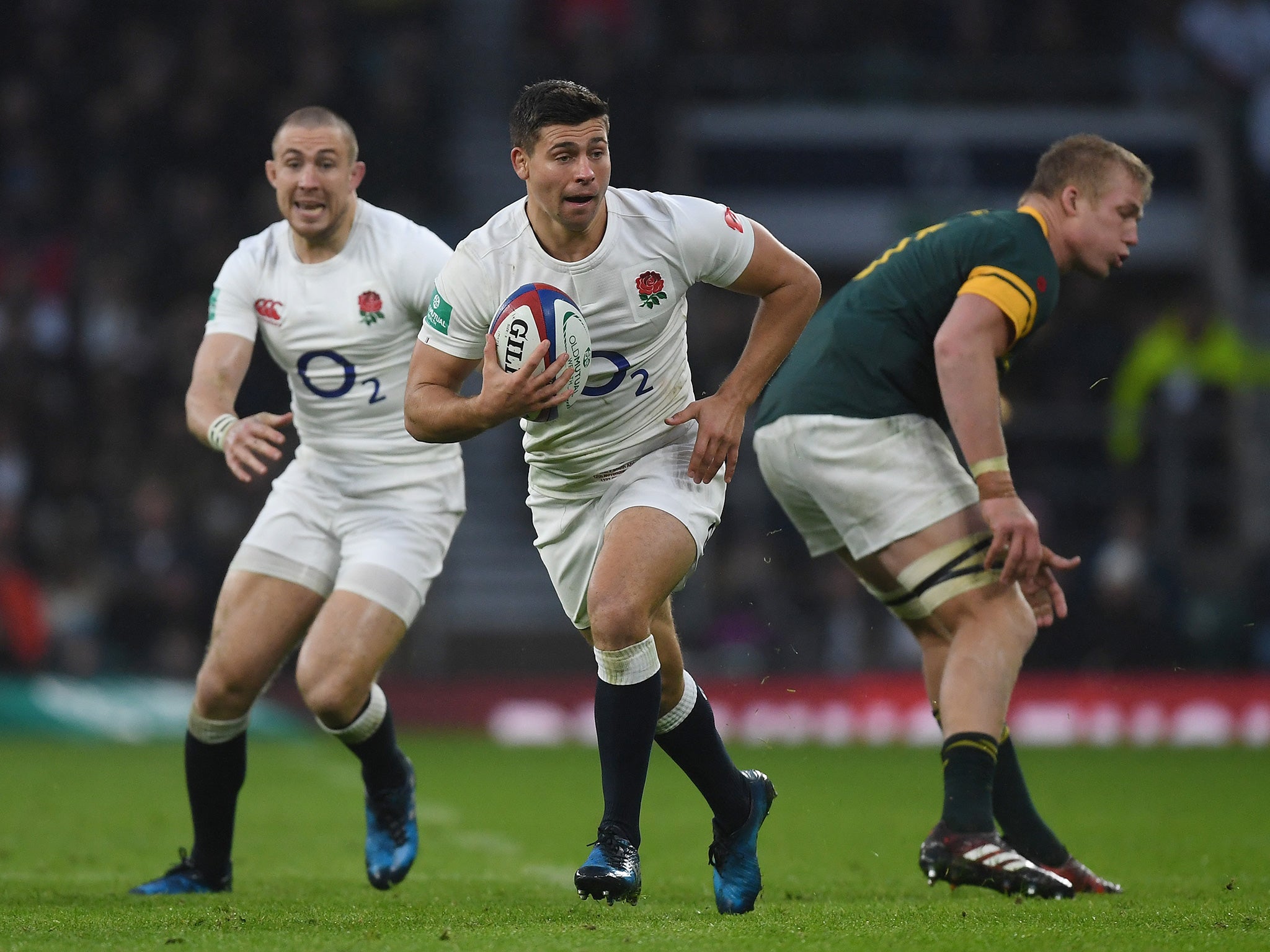 &#13;
Ben Youngs set up two of England's four tries &#13;