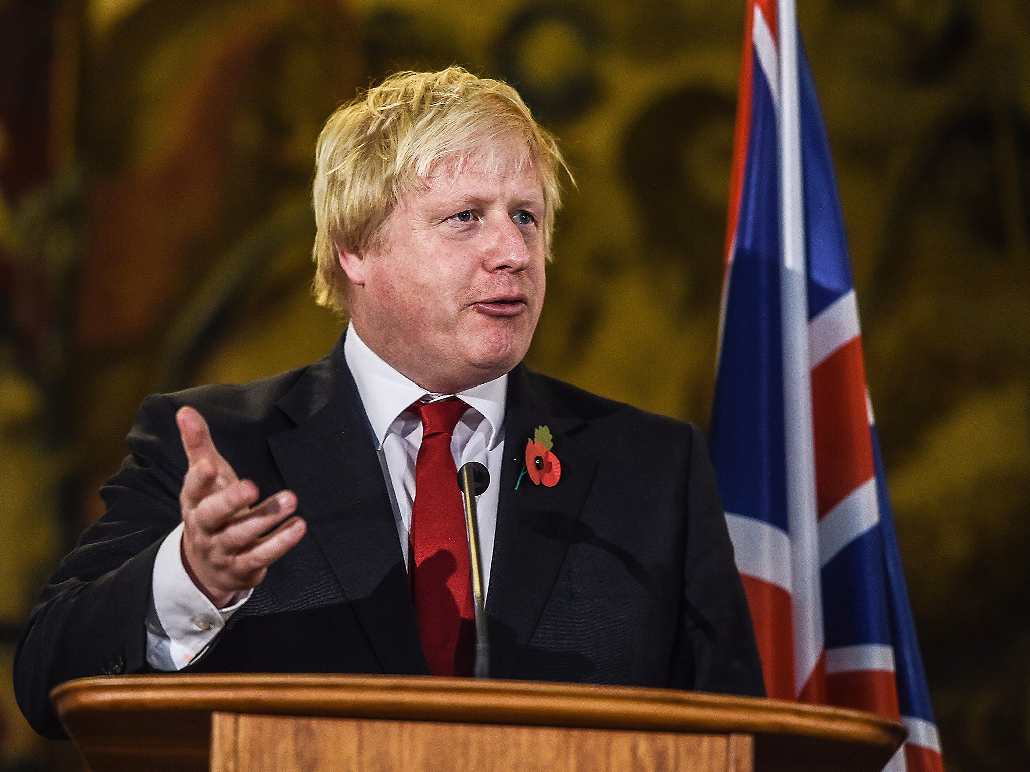 British Foreign Secretary Boris Johnson