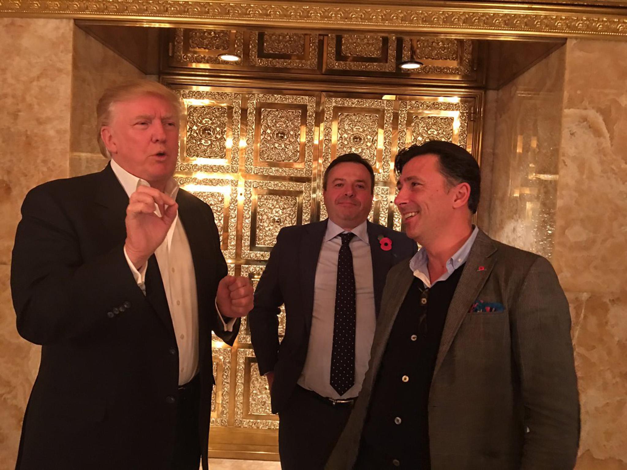 Donald Trump and Arron Banks